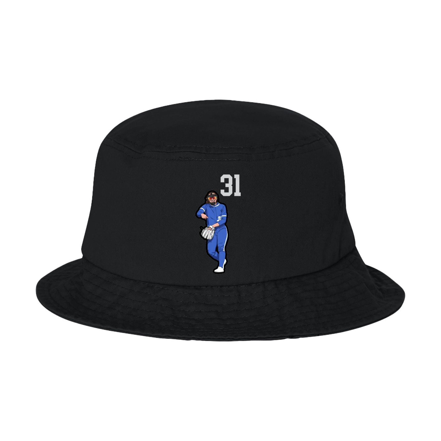 Bucket Cap — Number Top in Black