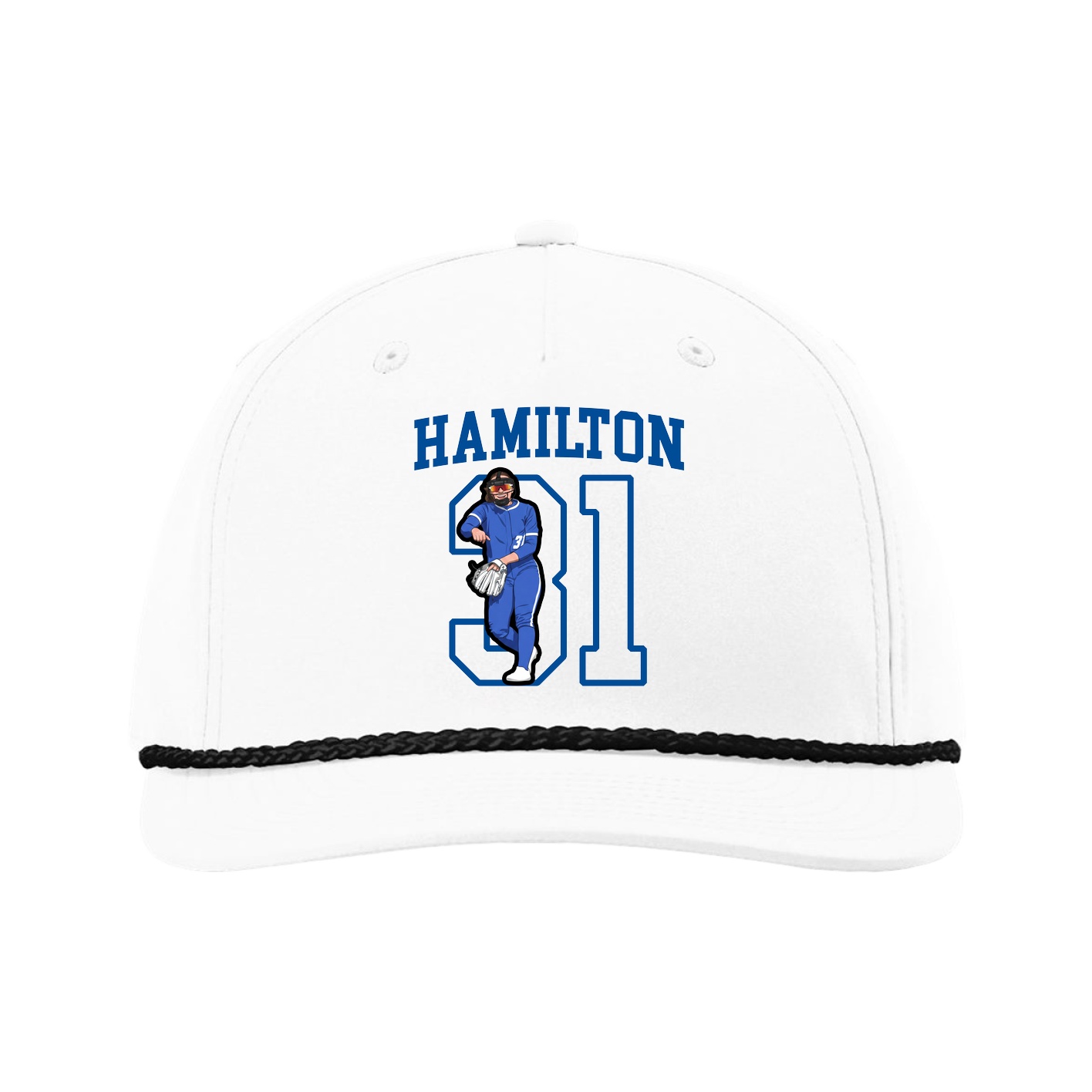 Five-Panel Classic Rope Cap — Shirsey in White