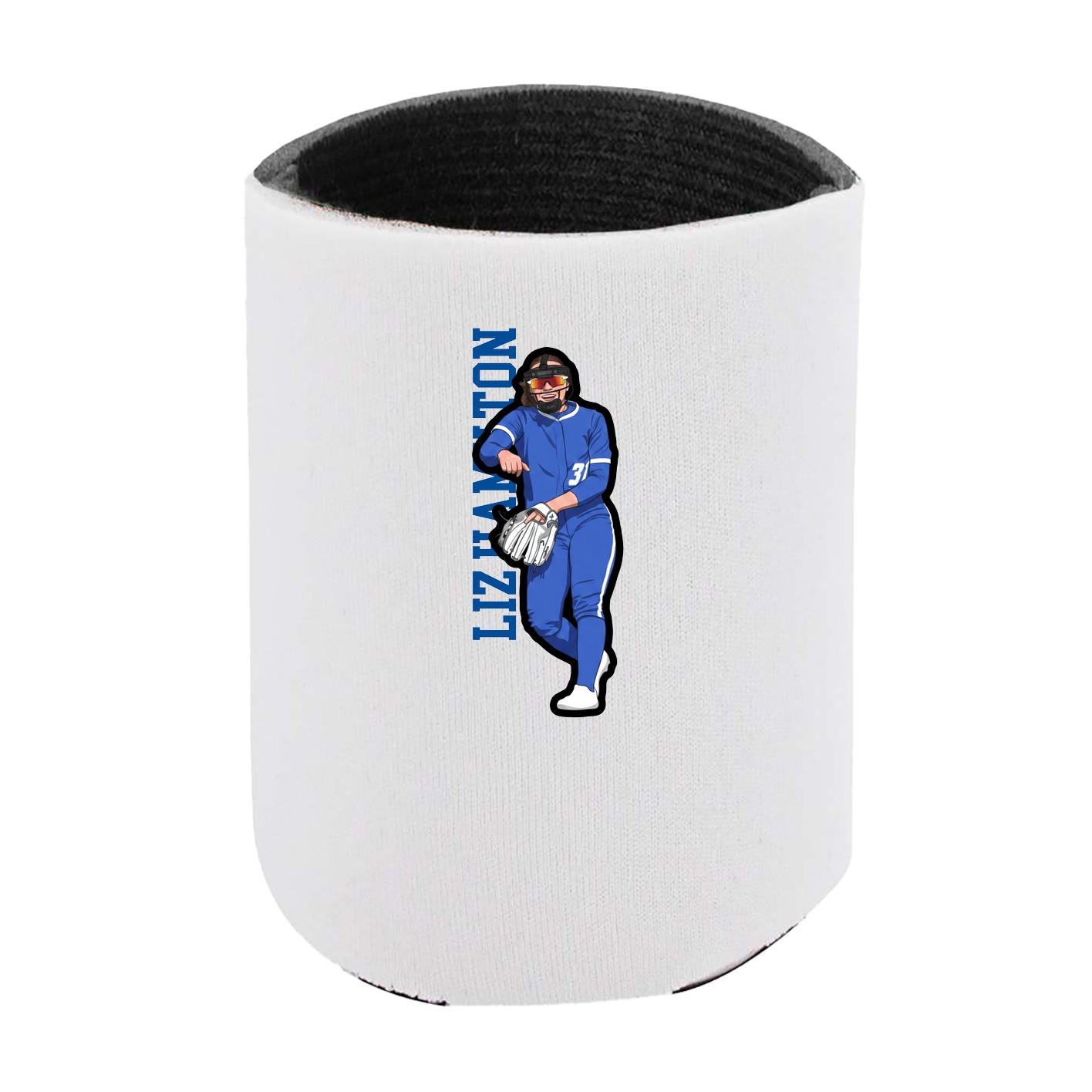 Can Holder — Name Vertical in White