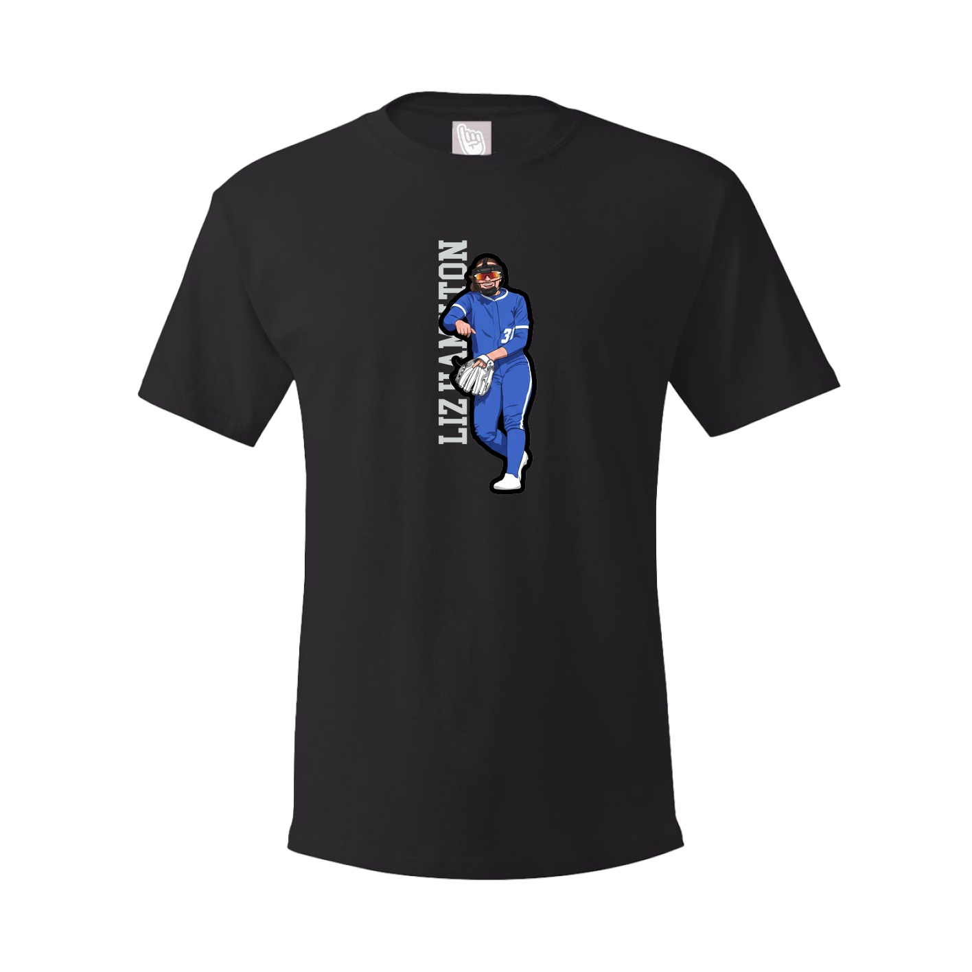 Youth Tee — Name Vertical in Black