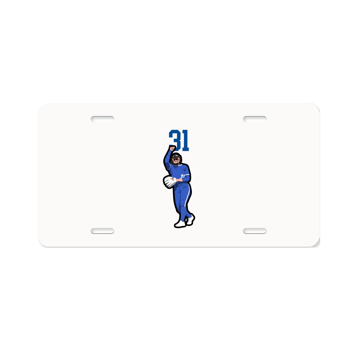 License Plate — Number Top in Classic