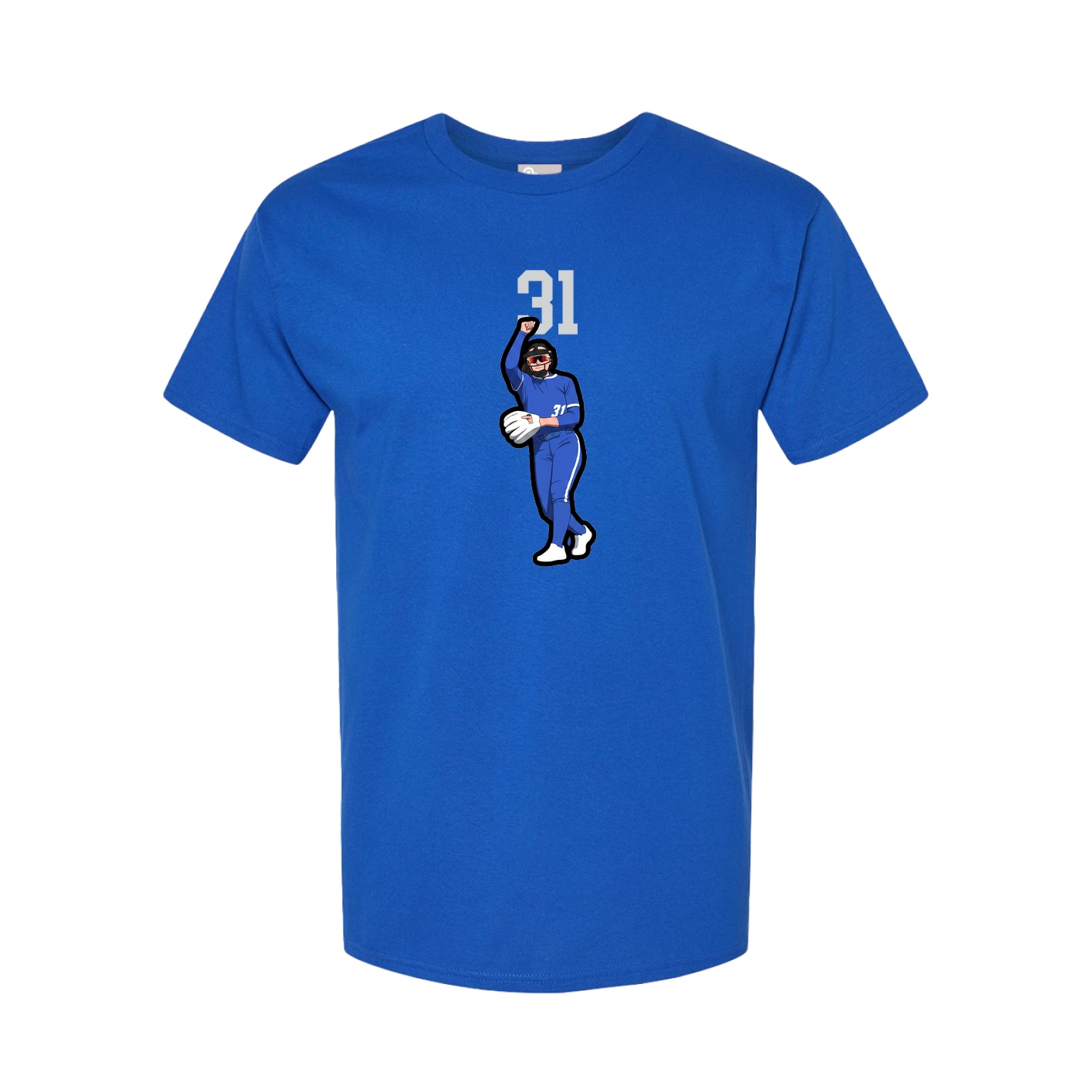 Youth Tee — Number Top in Royal