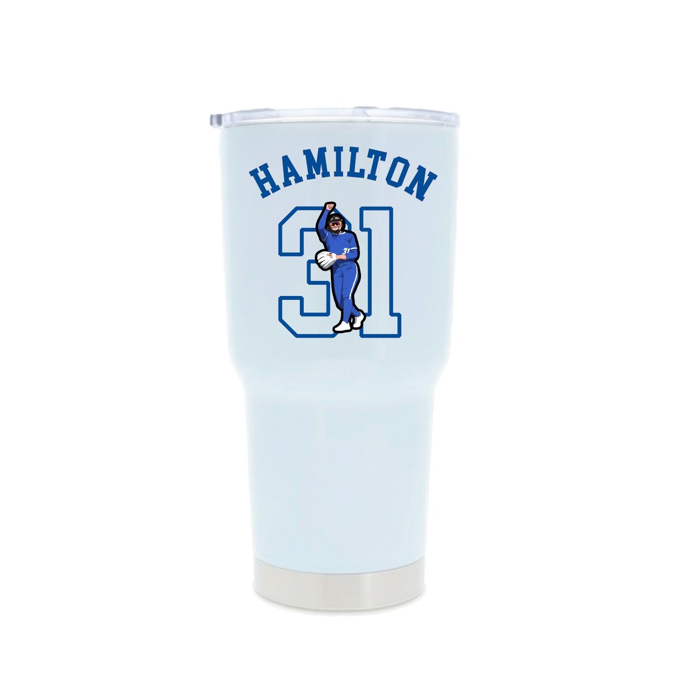 30oz Stainless Steel Tumbler — Shirsey Arch in White