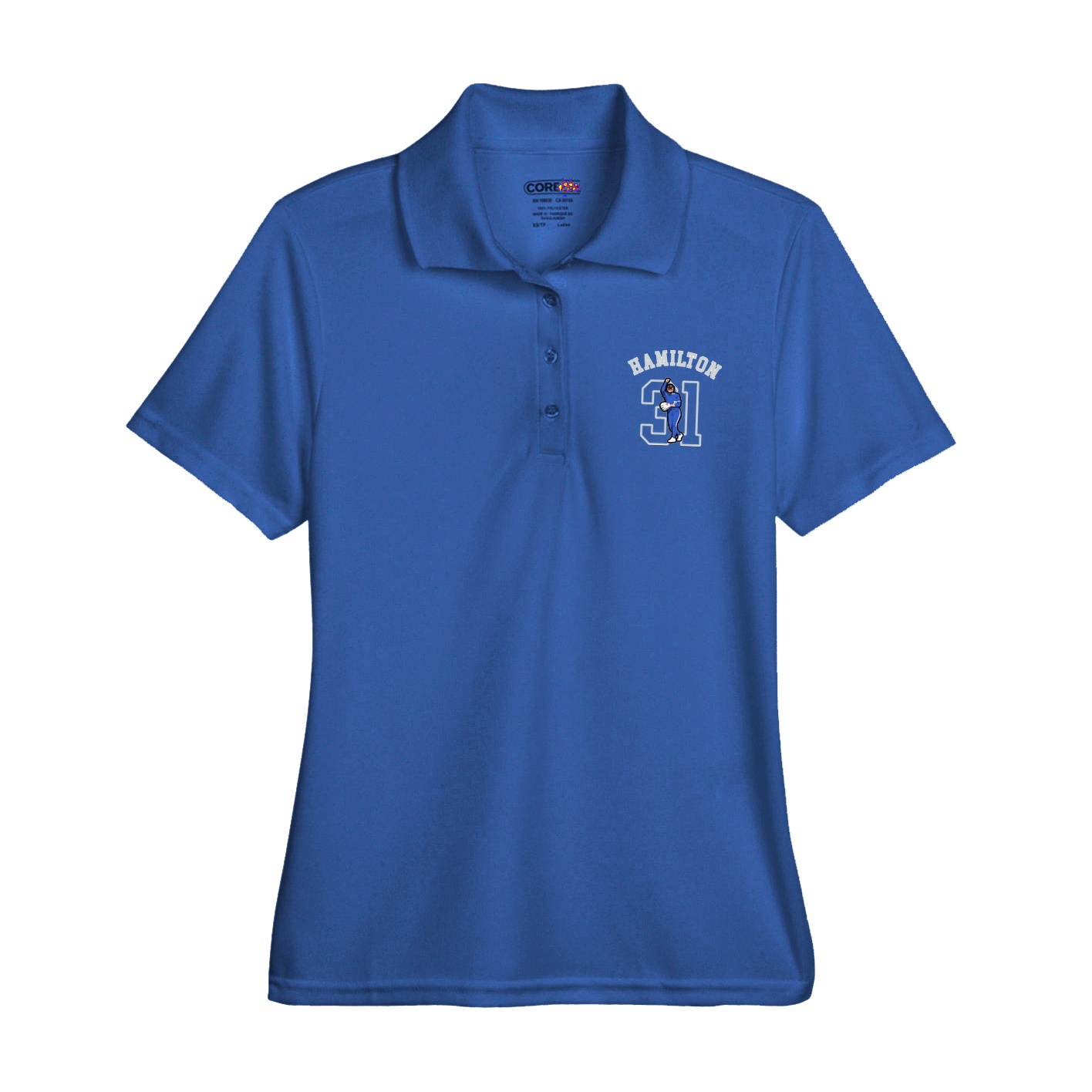 Womens Performance Polo — Shirsey Arch in Royal