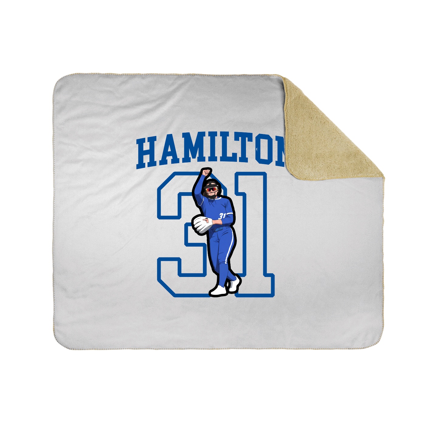Throw Blanket — Shirsey in White