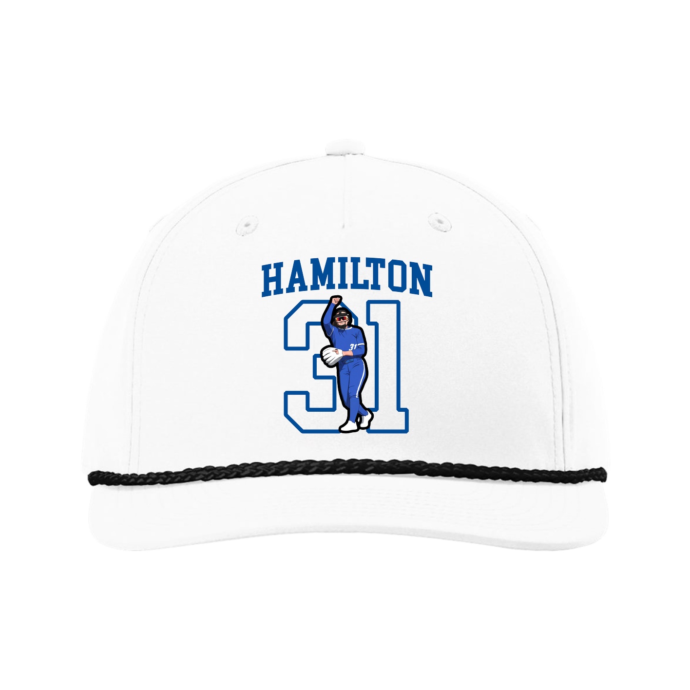 Five-Panel Classic Rope Cap — Shirsey in White