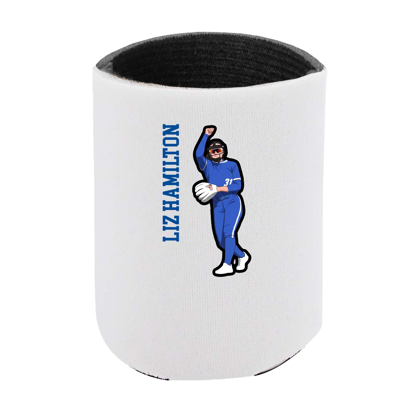 Can Holder — Name Vertical in White