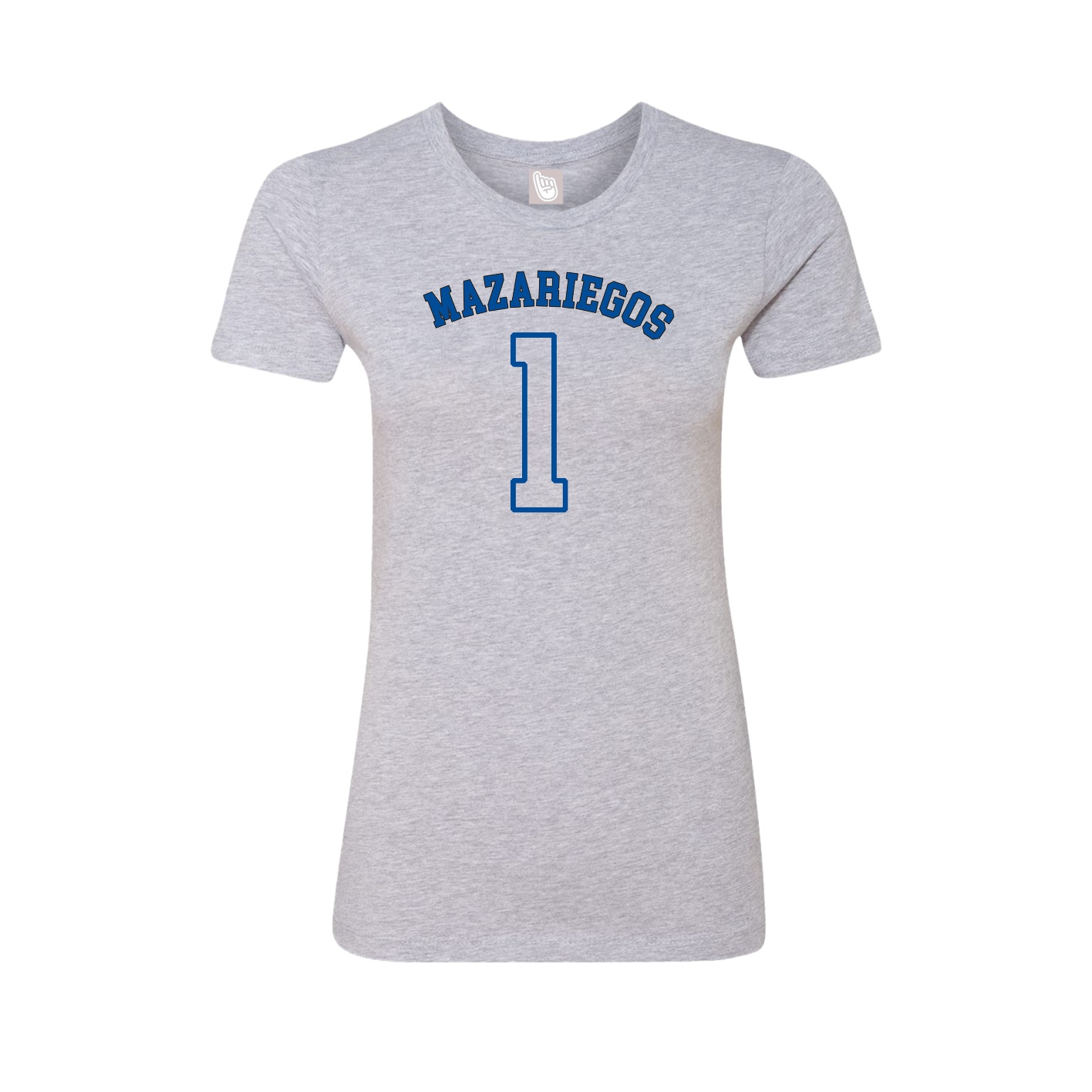 Fitted Women's Tee — Shirsey Arch in Grey