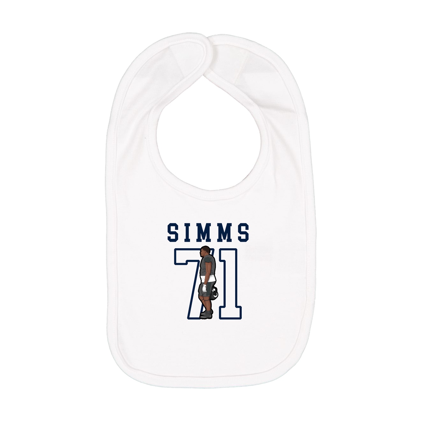 Infant Bib — Shirsey in White