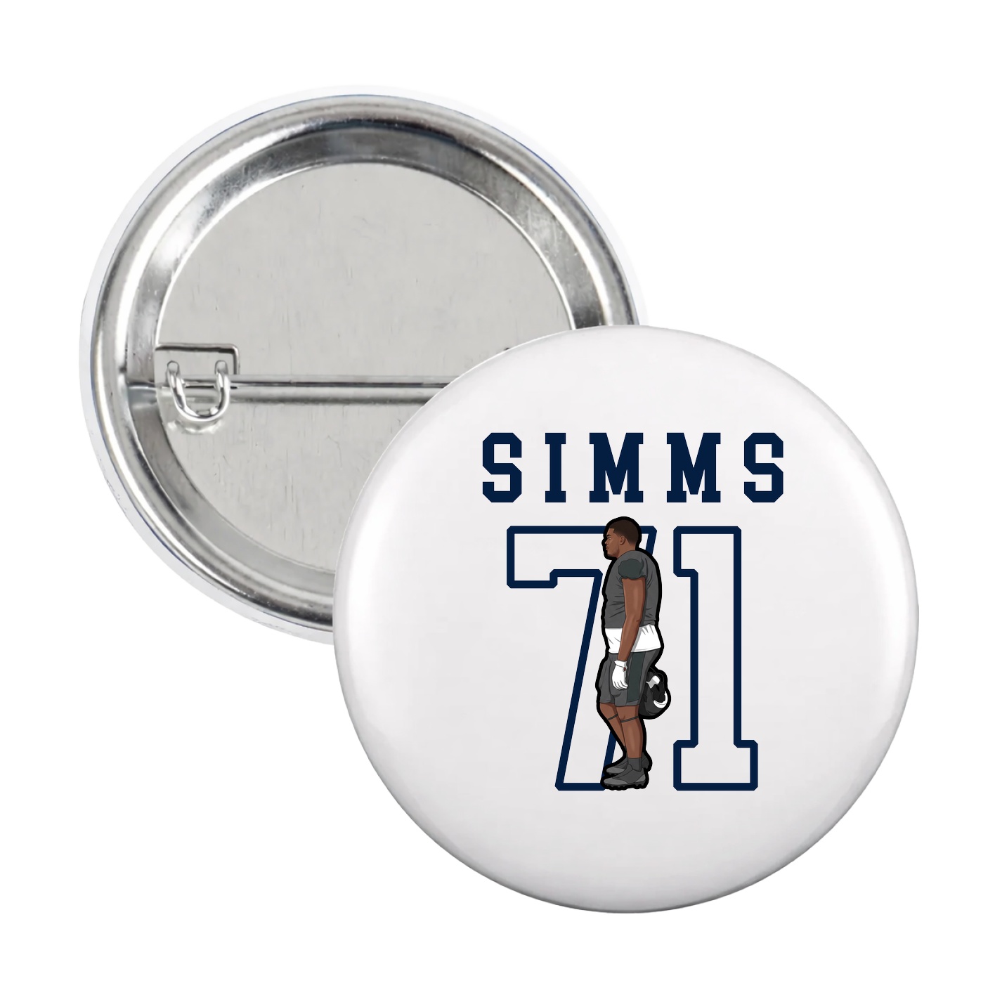 Game Day Button — Shirsey in White