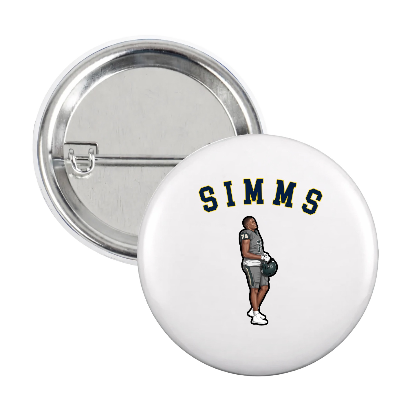 Game Day Button — Shirsey Arch in White