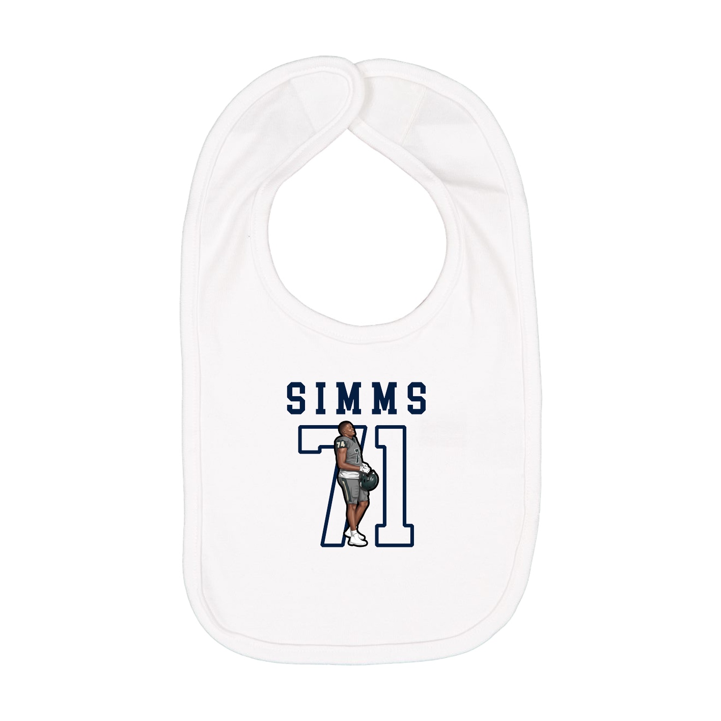 Infant Bib — Shirsey in White