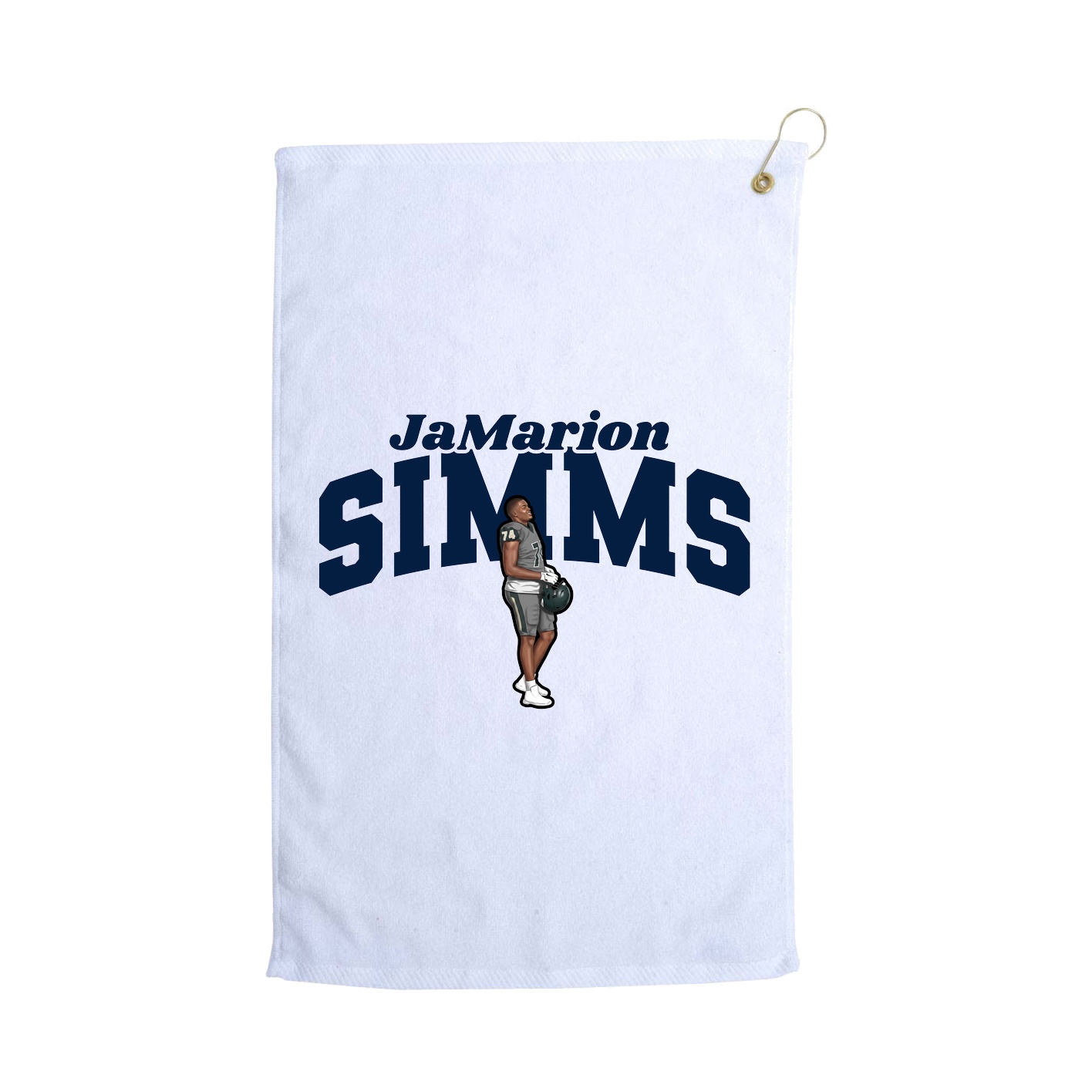 Golf Towel — Signature Arch in White
