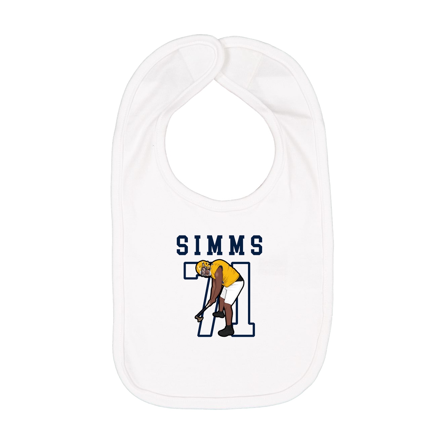 Infant Bib — Shirsey in White