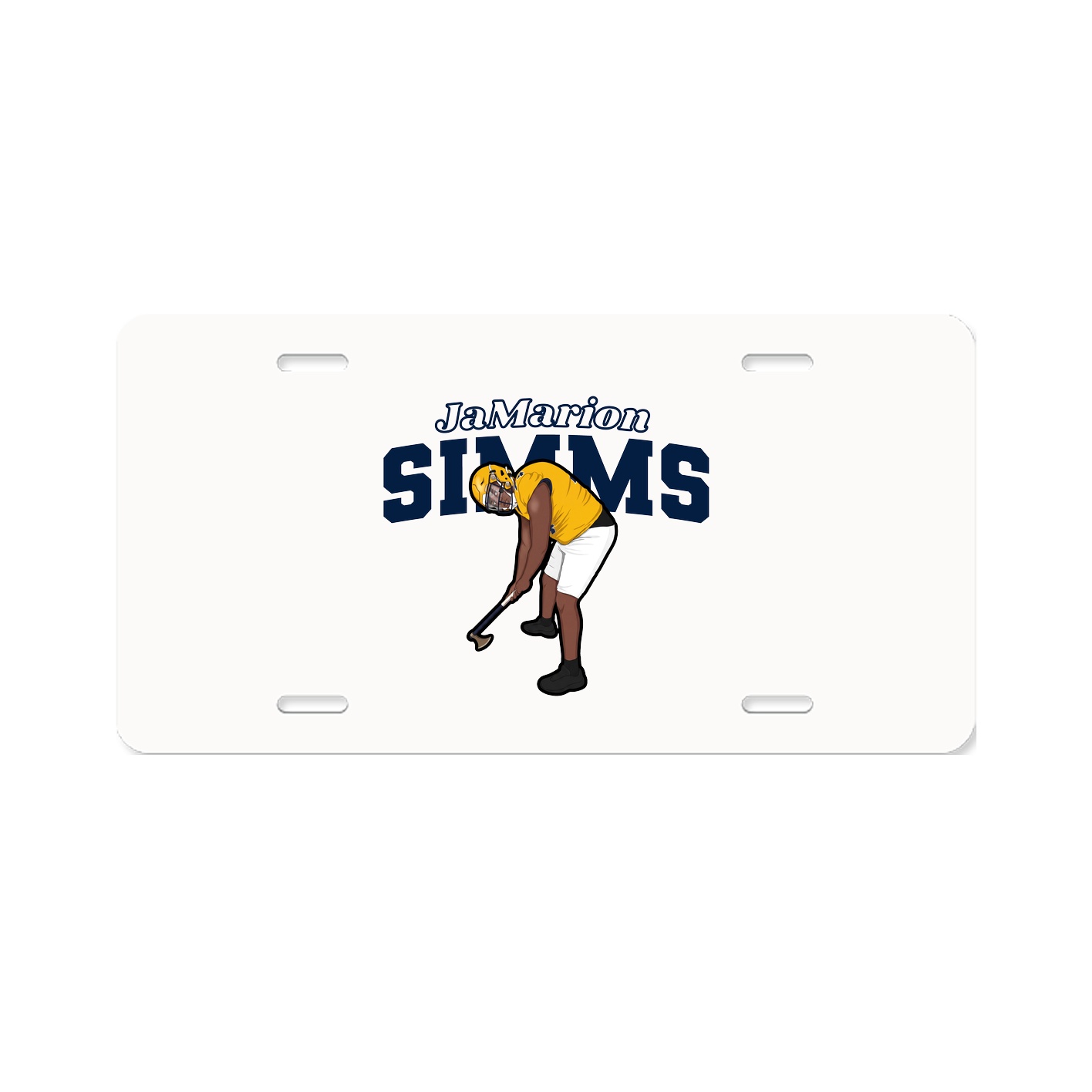 License Plate — Name Arch in Classic