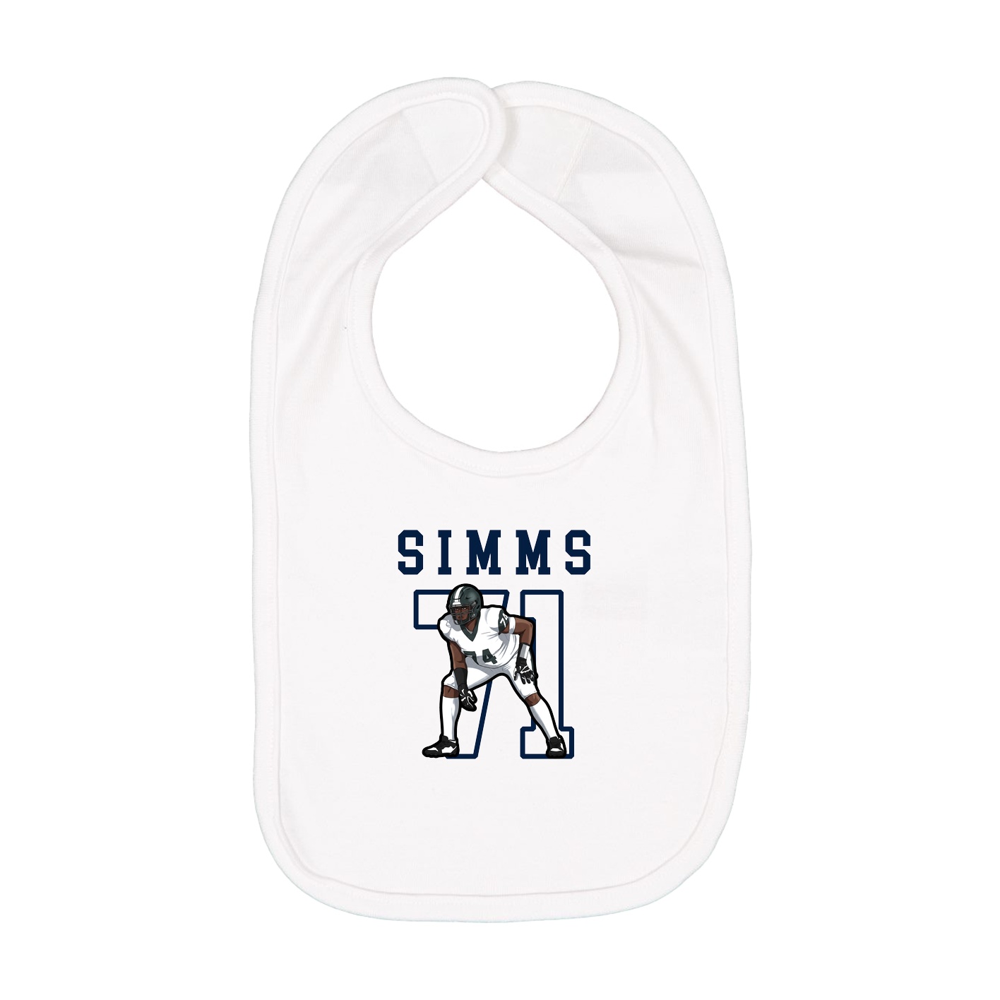 Infant Bib — Shirsey in White