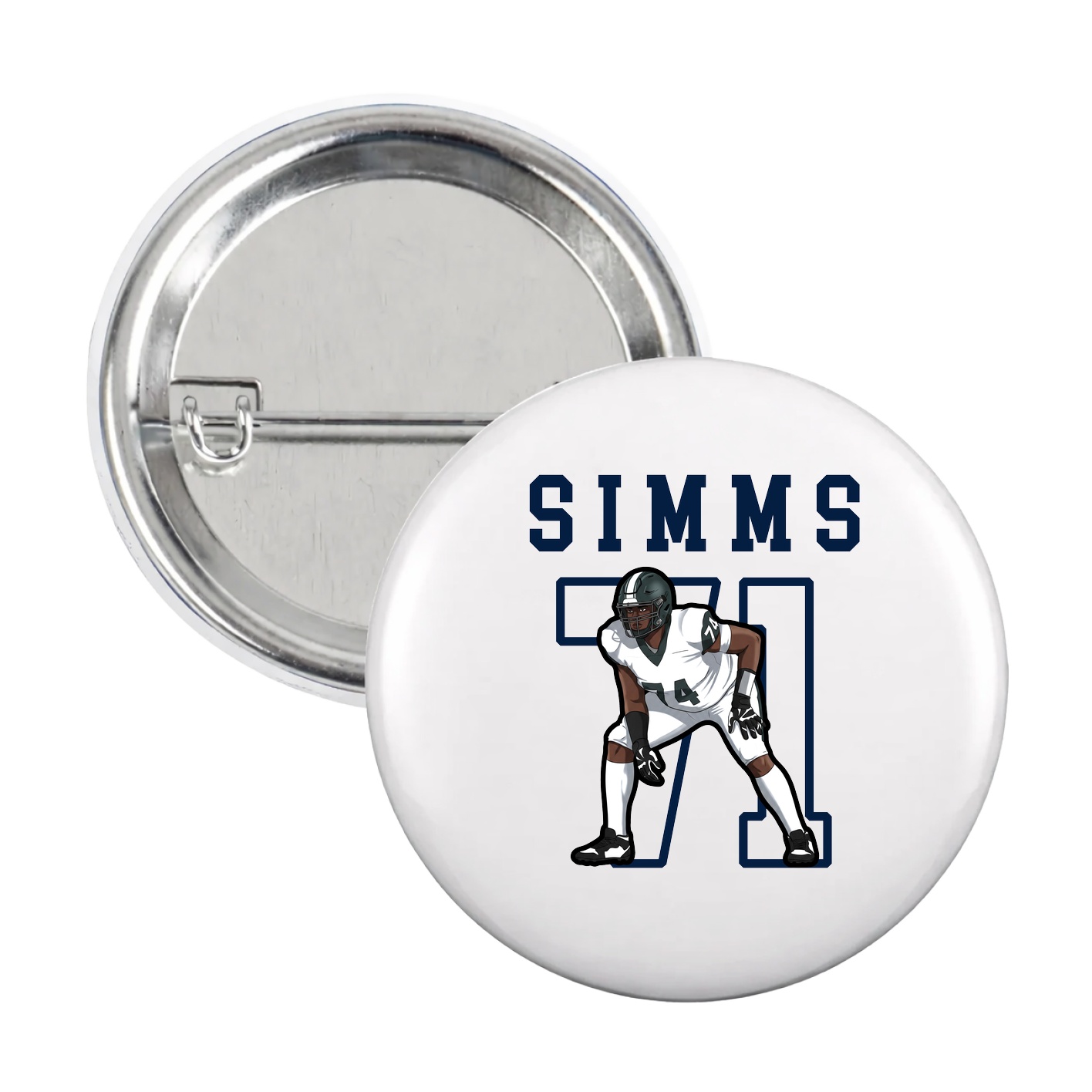 Game Day Button — Shirsey in White