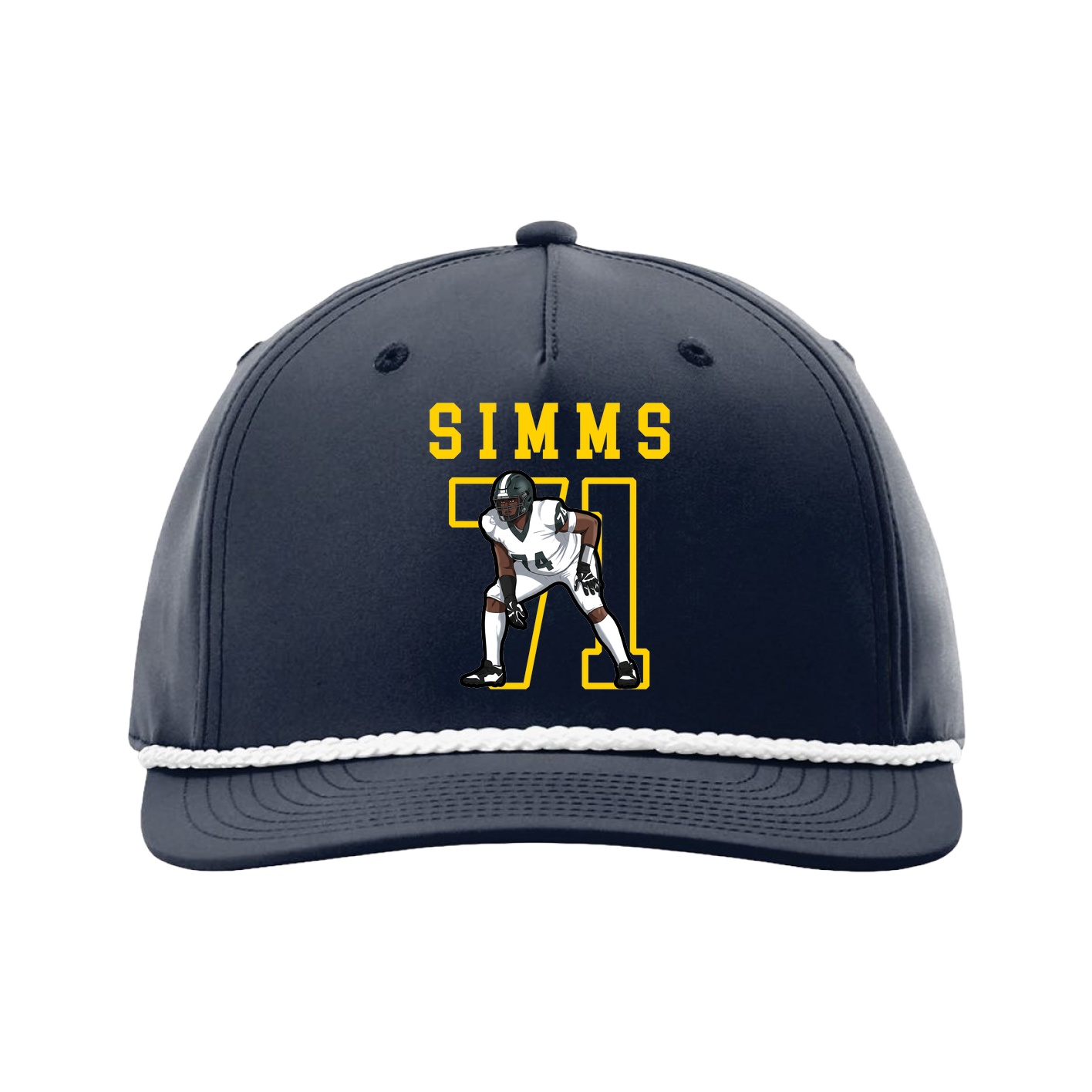 Five-Panel Classic Rope Cap — Shirsey in Navy