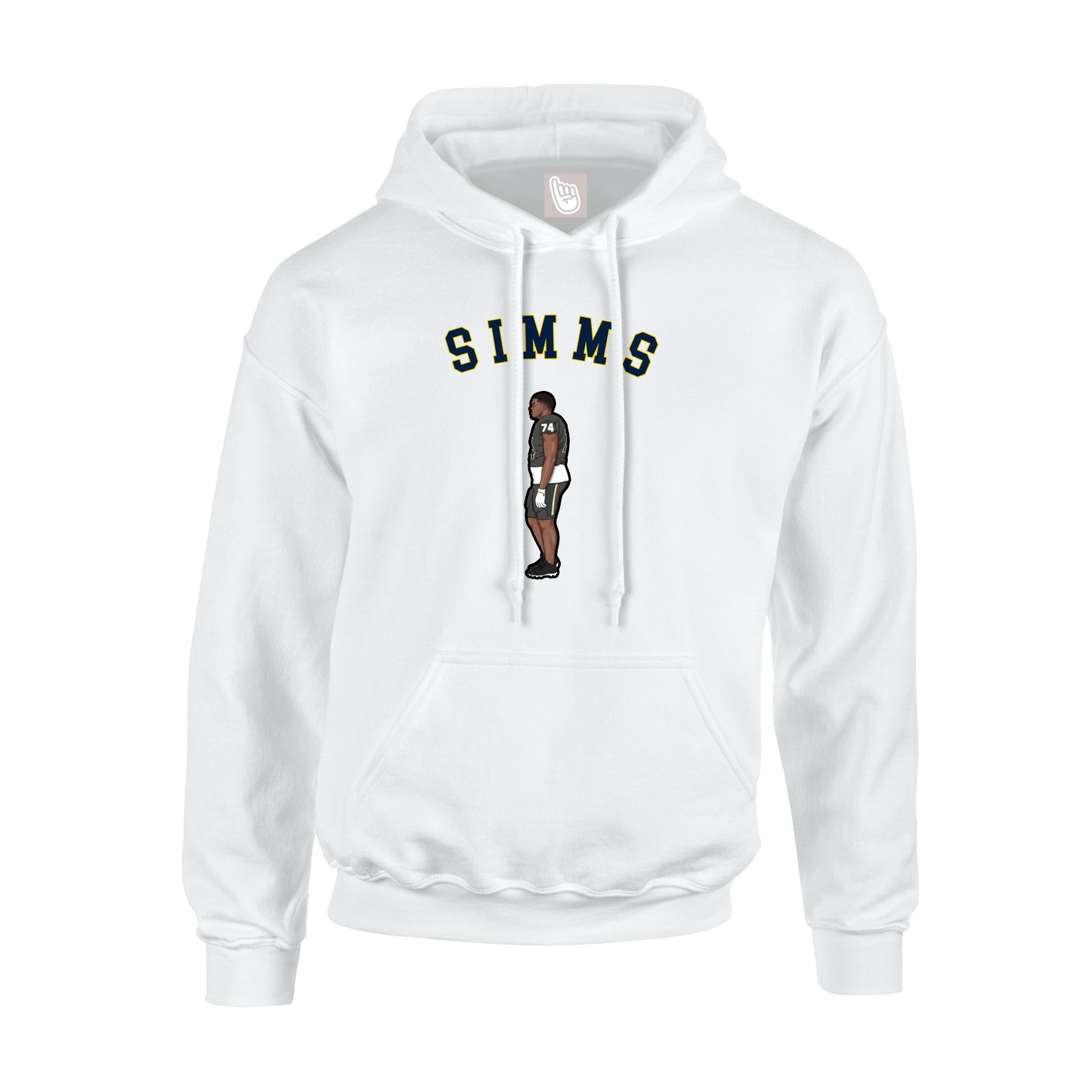 Youth Hoodie — Shirsey Arch in White