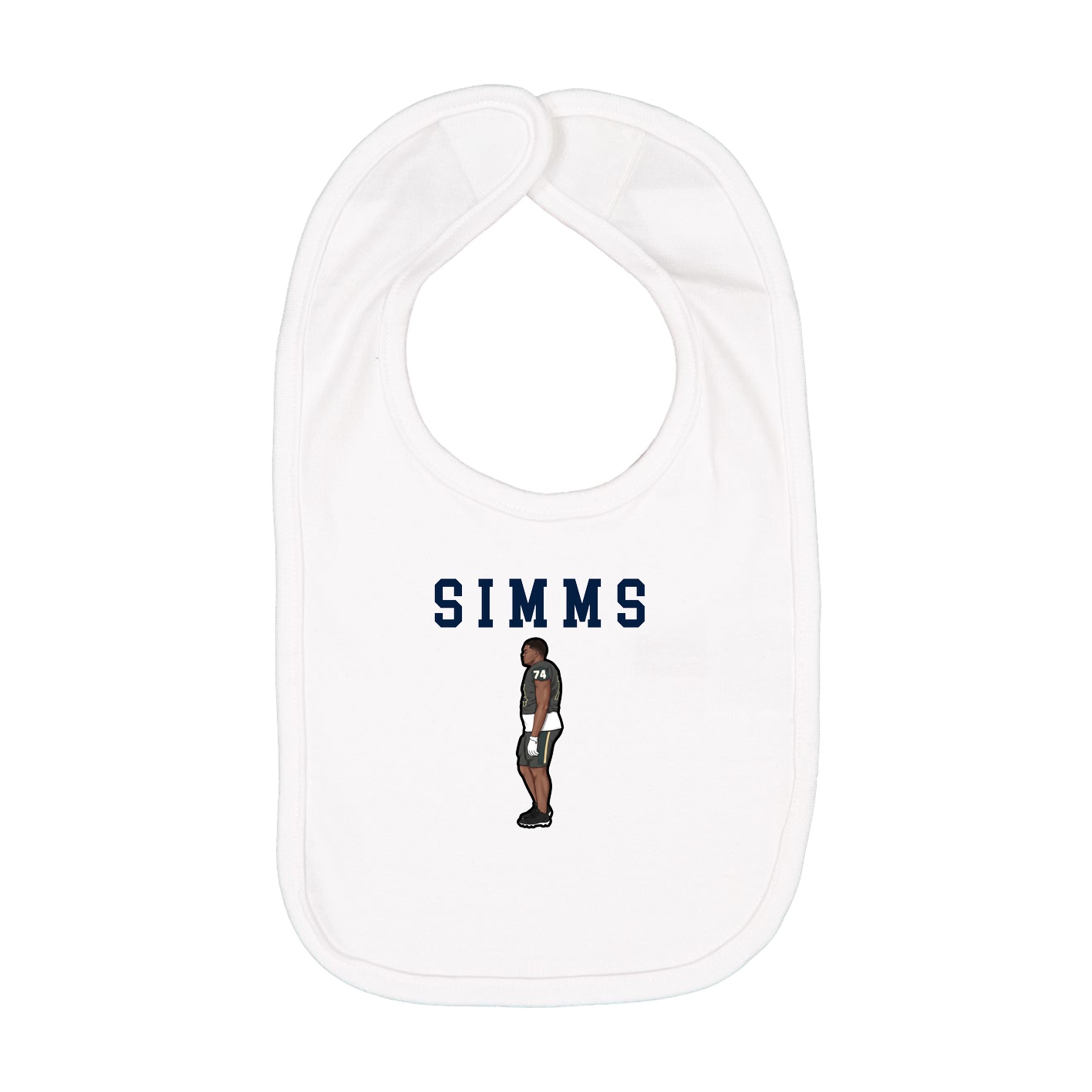Infant Bib — Shirsey in White
