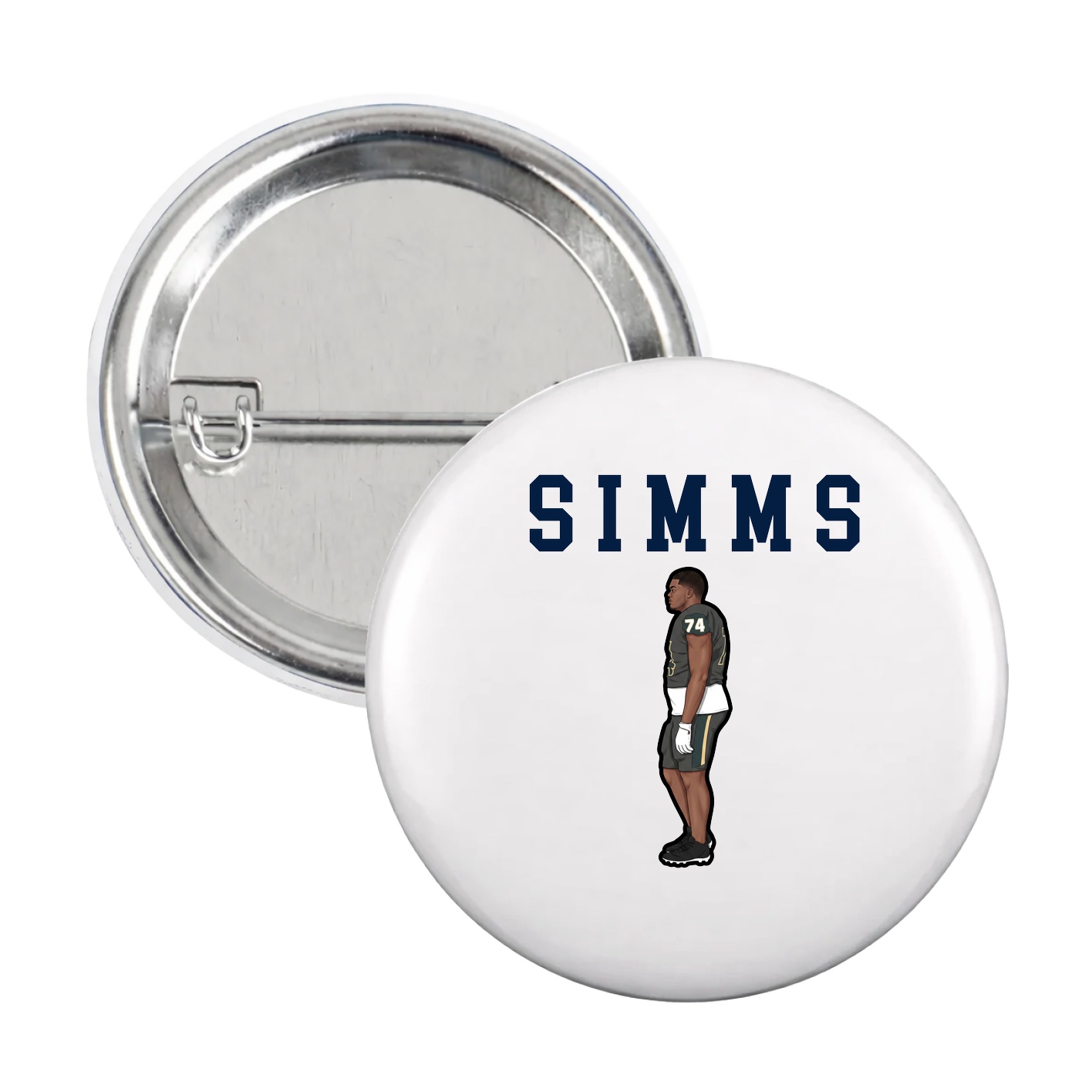 Game Day Button — Shirsey in White