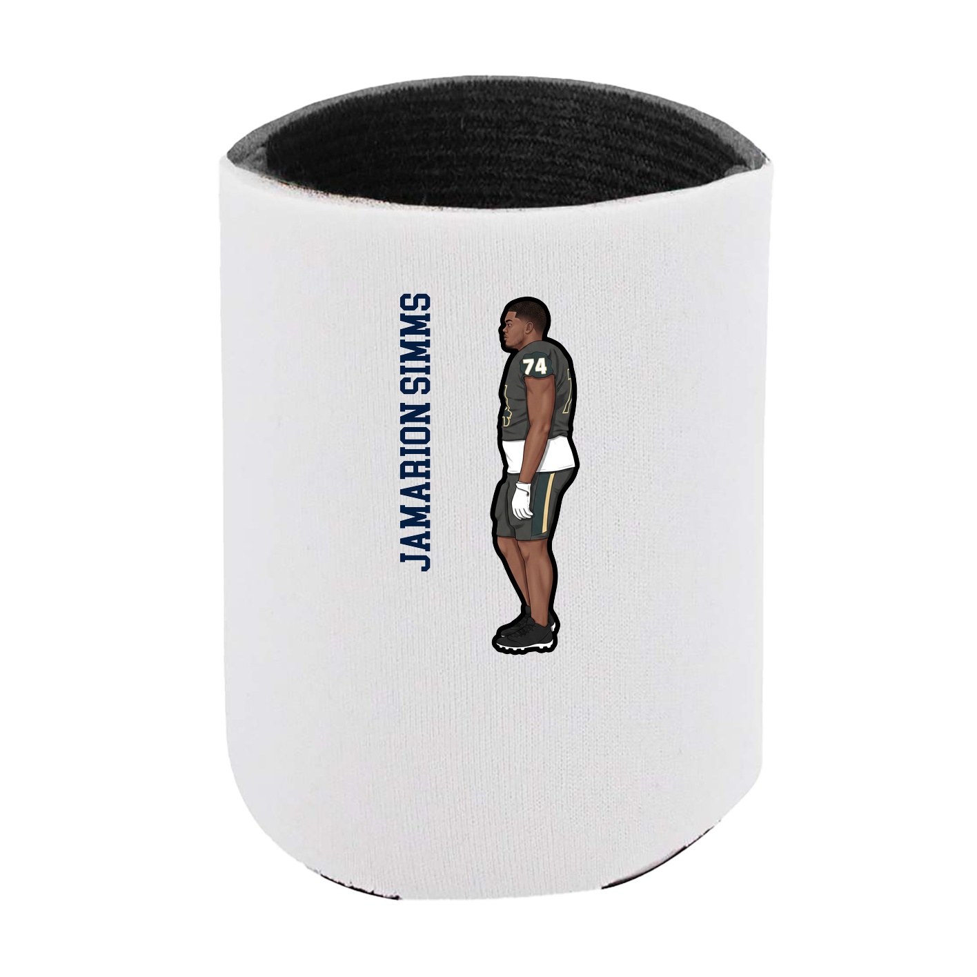 Can Holder — Name Vertical in White
