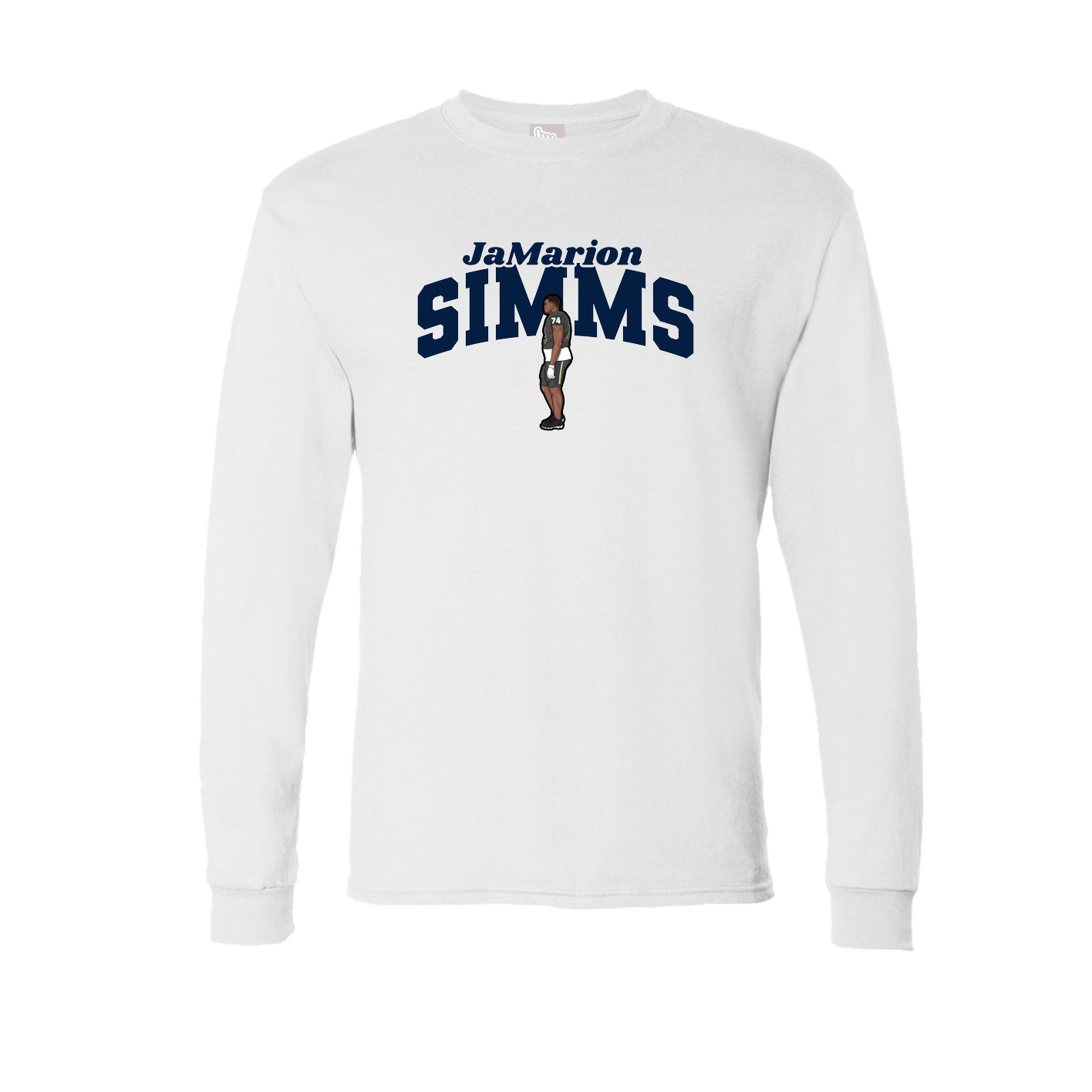 Long Sleeve Tee — Signature Arch in White
