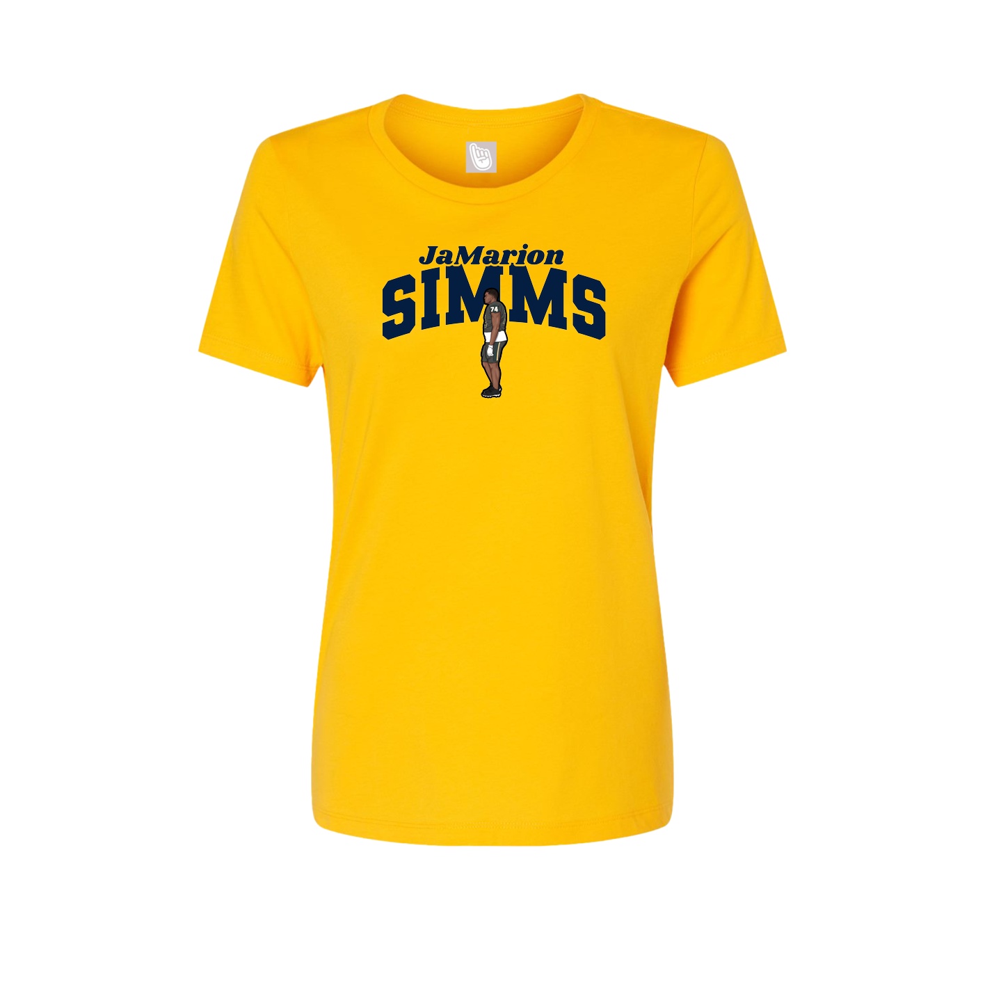 Womens Tee — Signature Arch in Gold