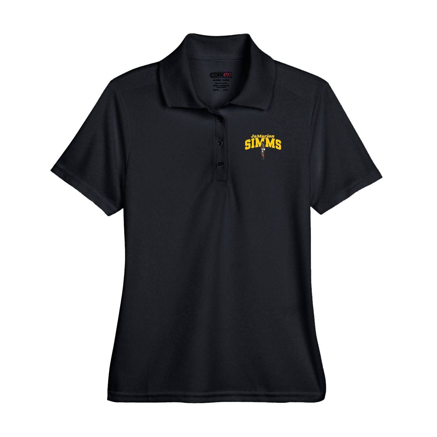 Performance Polo — Signature Arch in Black