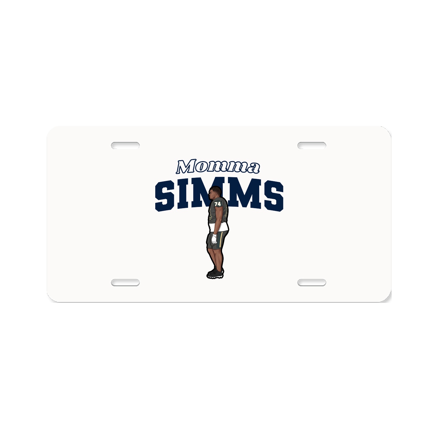 License Plate — Mothers Day Block in Classic