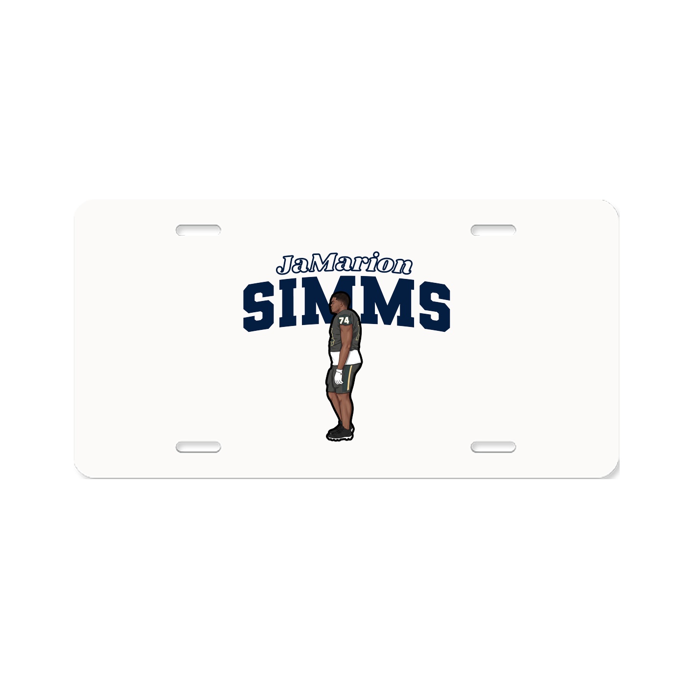 License Plate — Name Arch in Classic