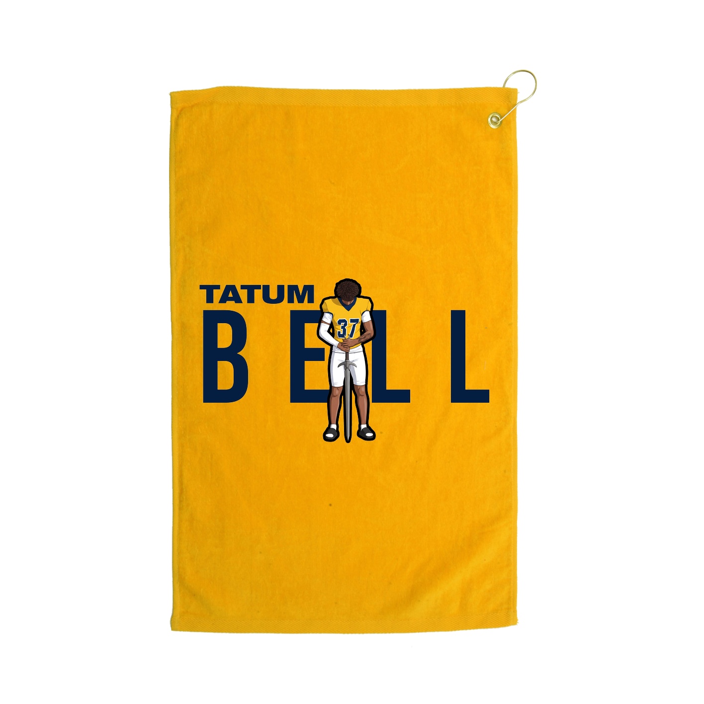 Golf Towel — Player Name in Gold