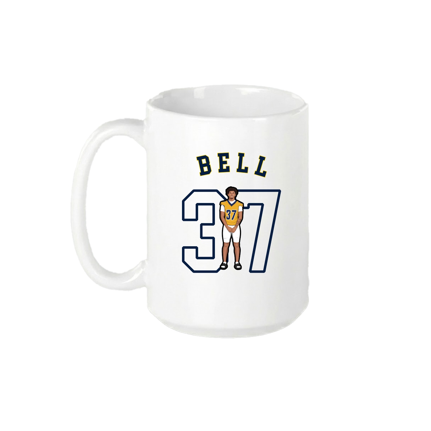 15oz Coffee Mug — Shirsey Arch in White