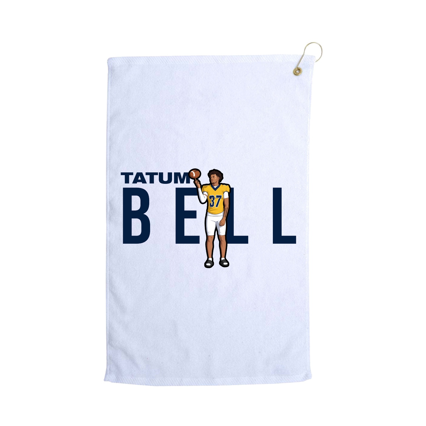 Golf Towel — Player Name in White