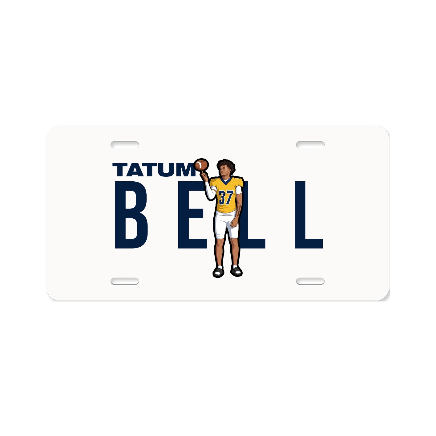 License Plate — Player Name in Classic