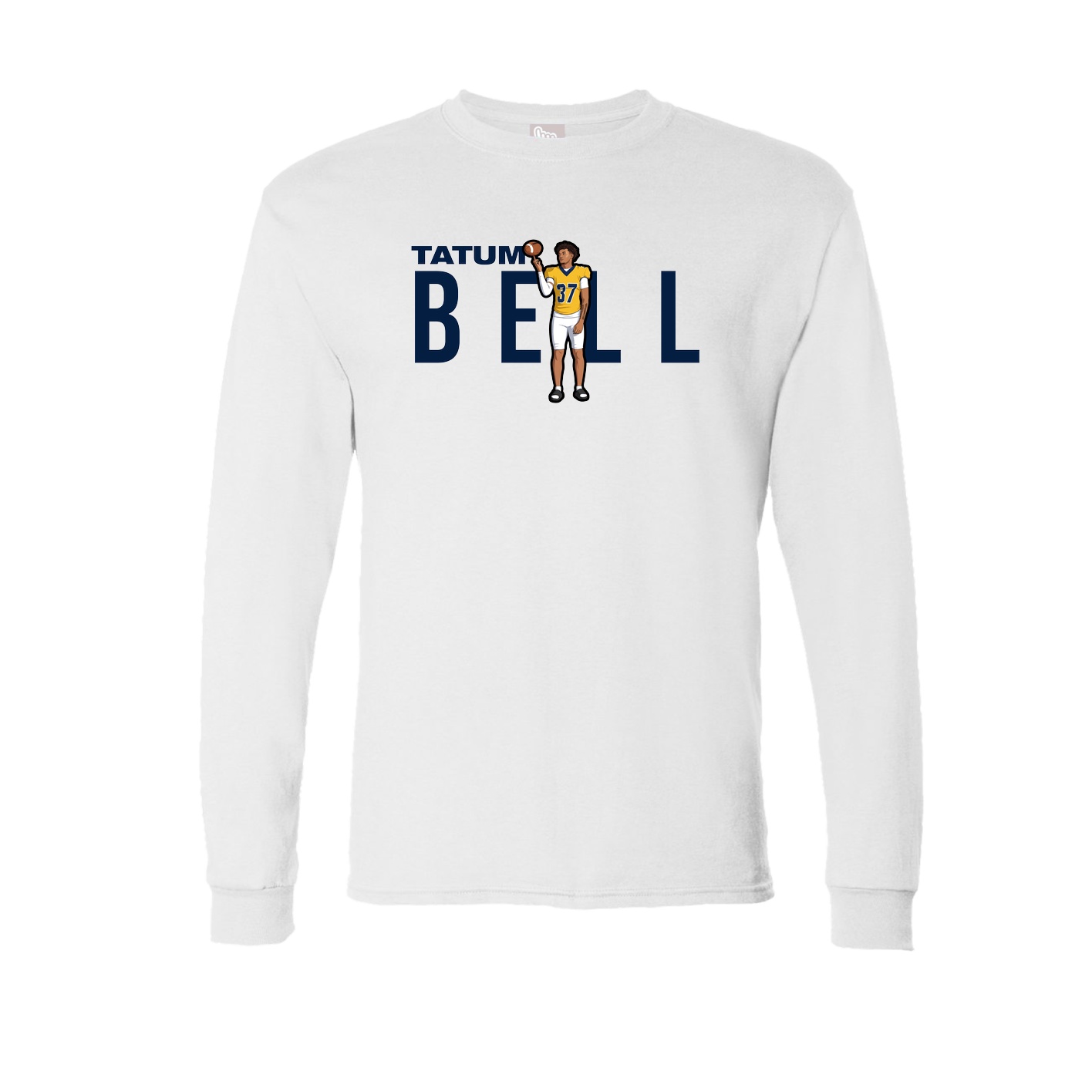 Long Sleeve Tee — Player Name in White