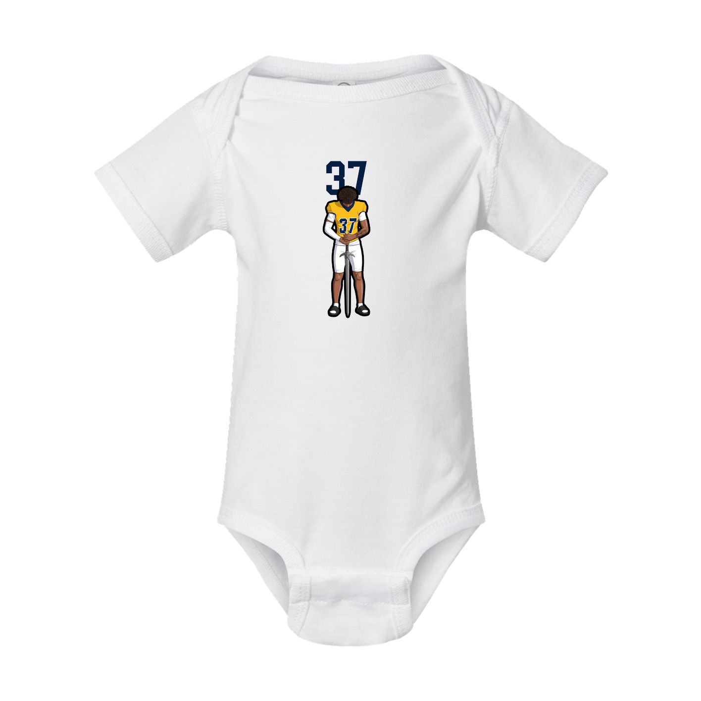 Baby Onesie — Number Top in White