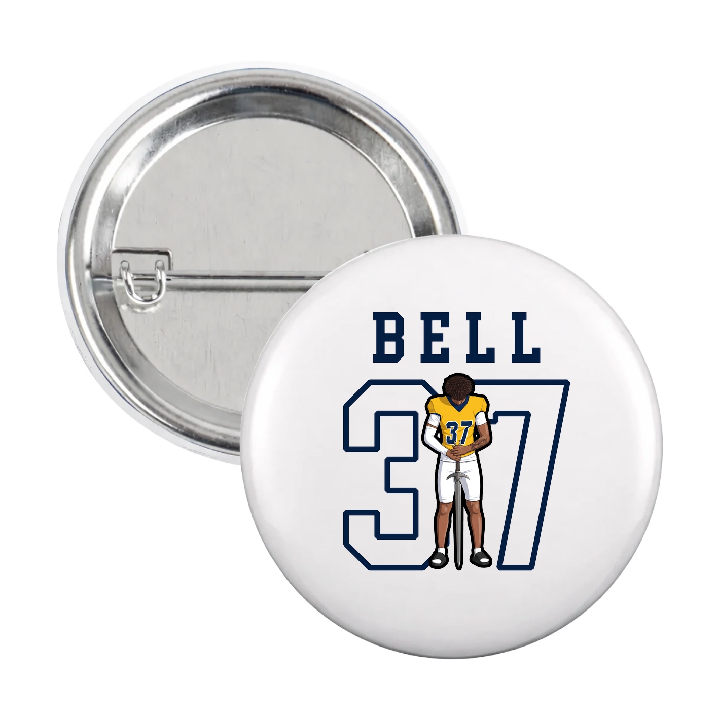 Game Day Button — Shirsey in White
