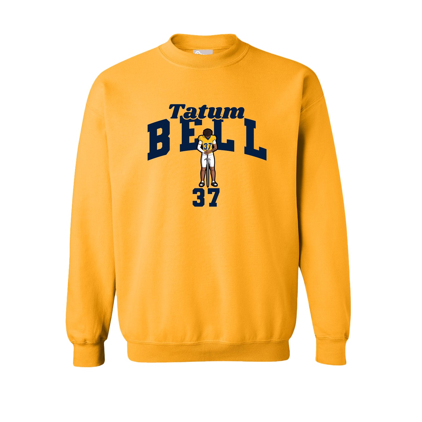 Fleece Crew — Signature Arch in Gold