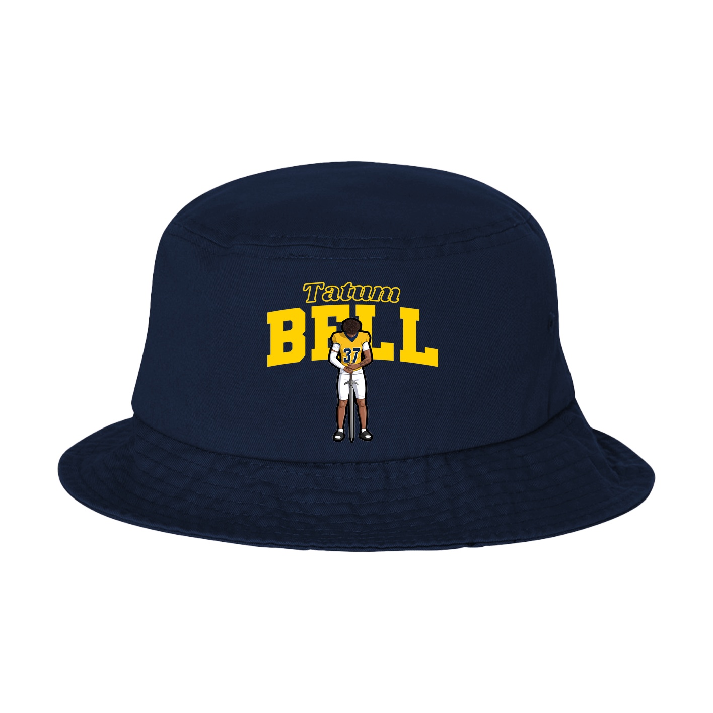 Bucket Cap — Name Arch in Navy
