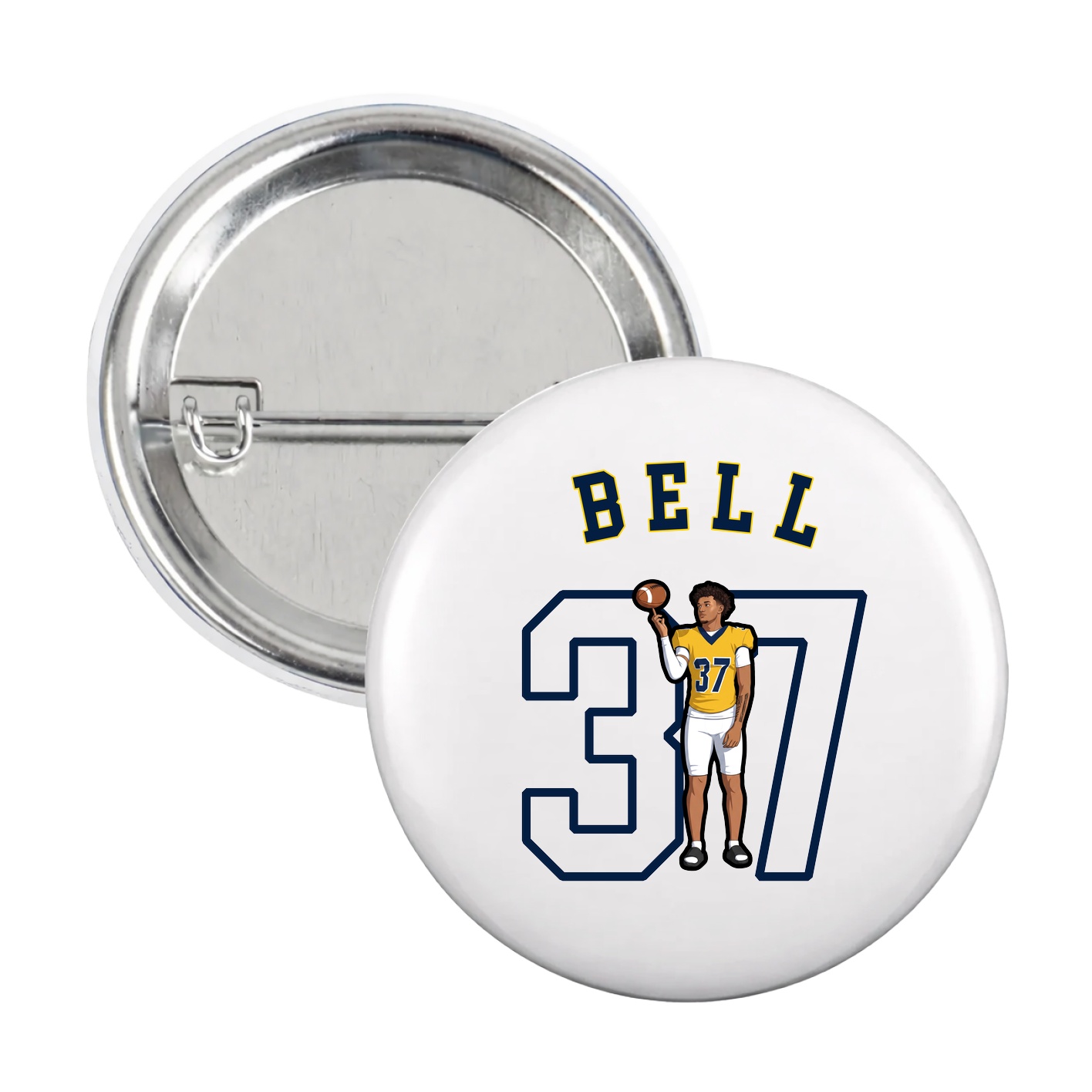 Game Day Button — Shirsey Arch in White
