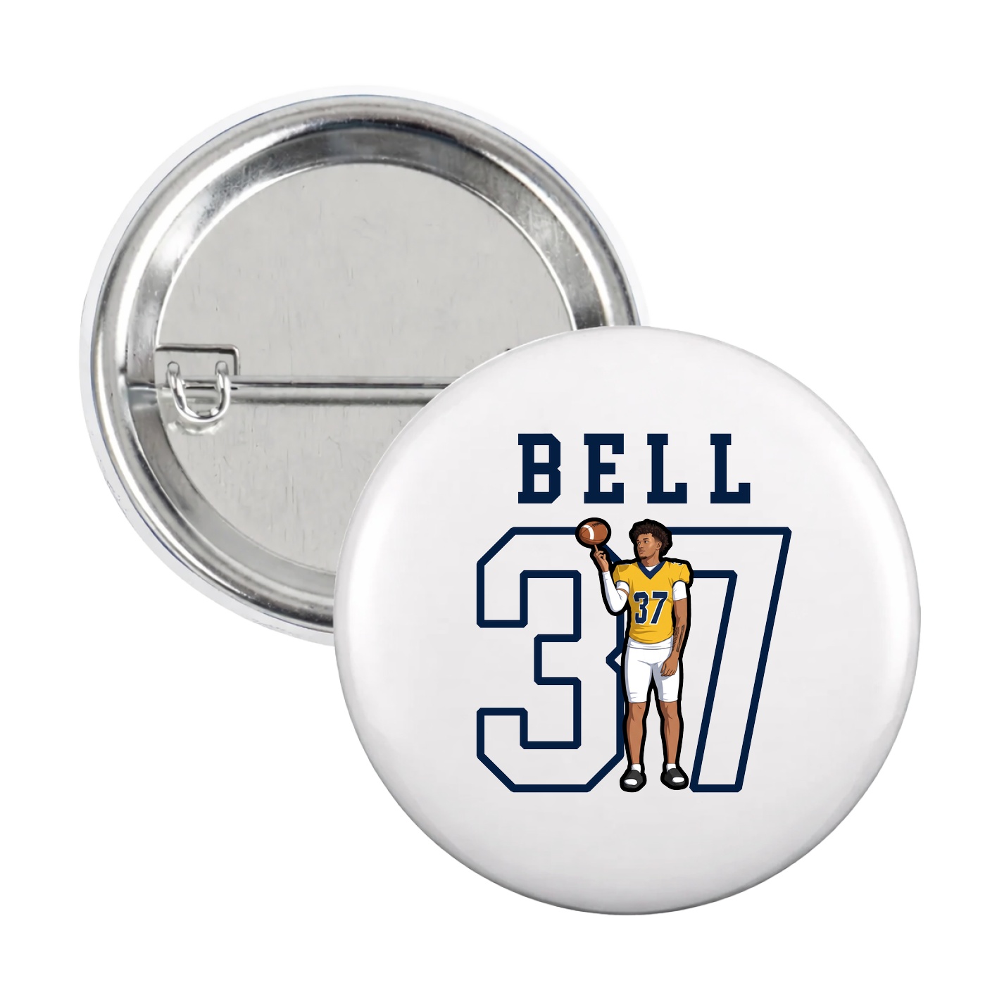 Game Day Button — Shirsey in White