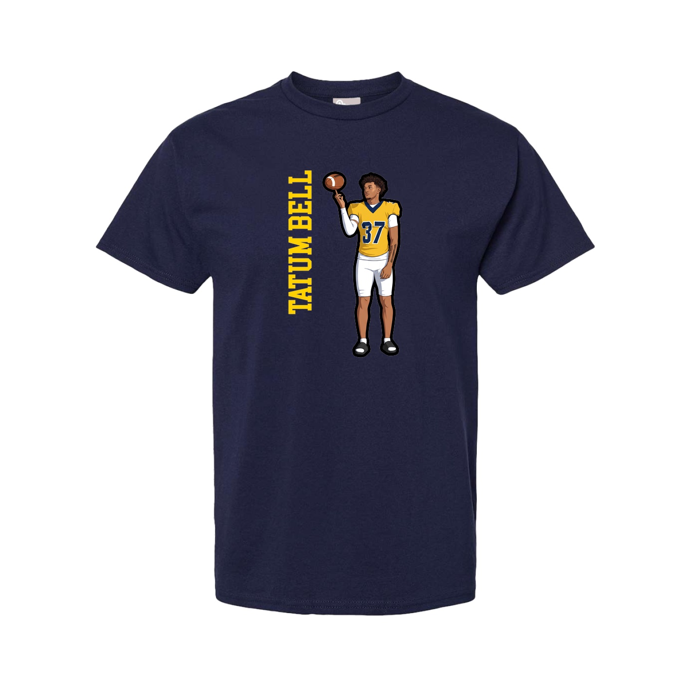Tee — Name Vertical in Navy