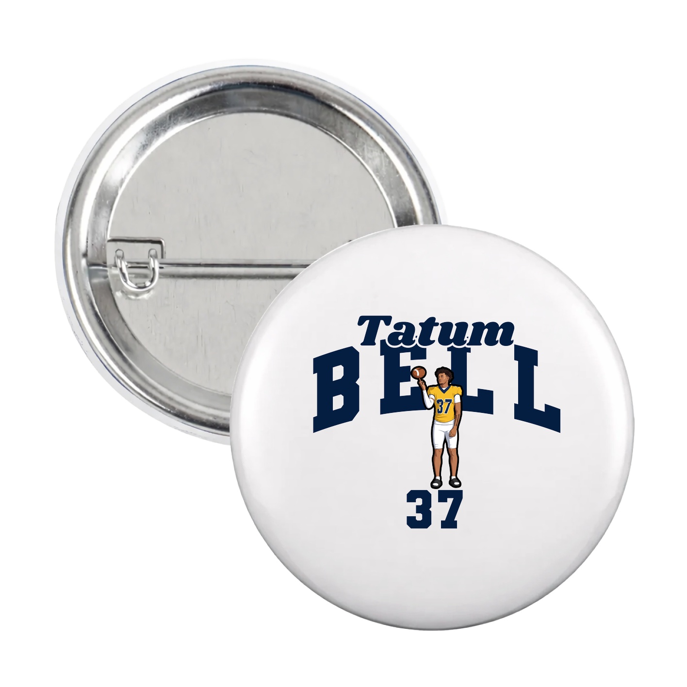 Game Day Button — Signature Arch in White