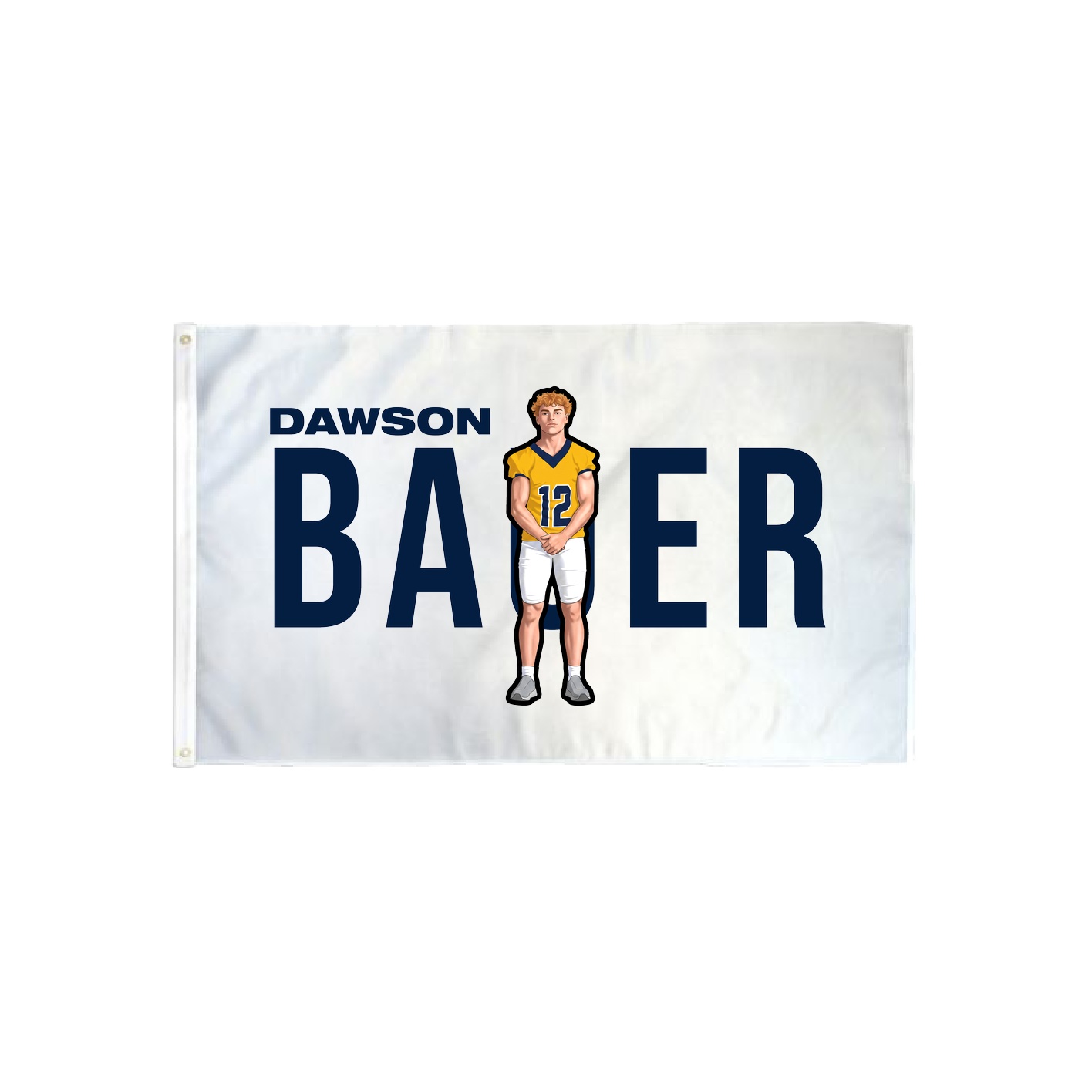 3x5 Flag — Player Name in Classic