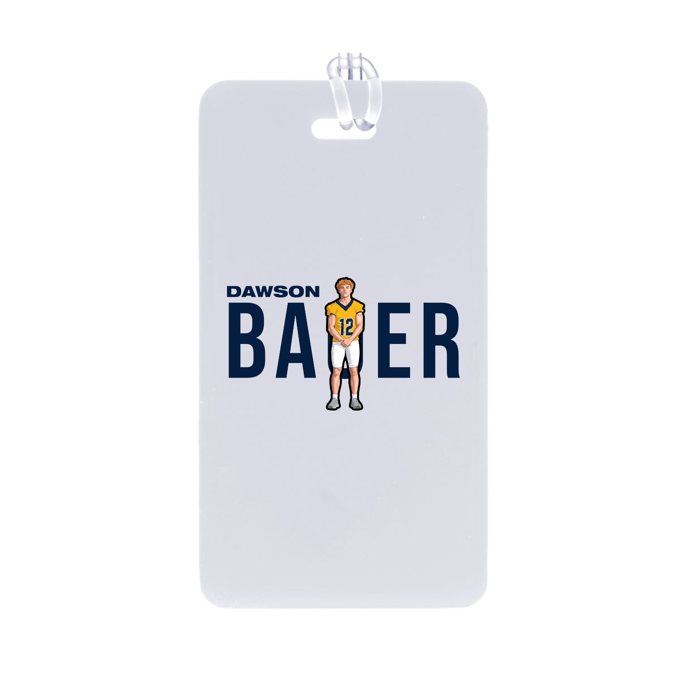 Bag Tag — Player Name in Classic