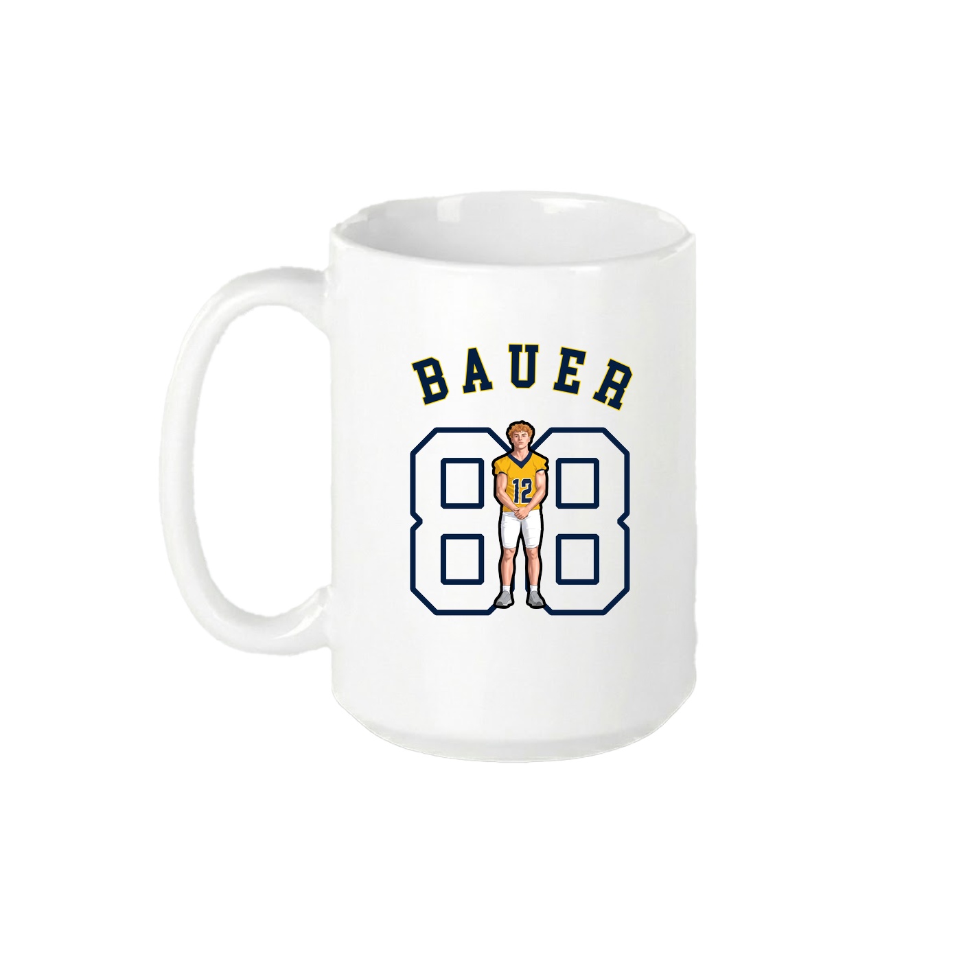15oz Coffee Mug — Shirsey Arch in White