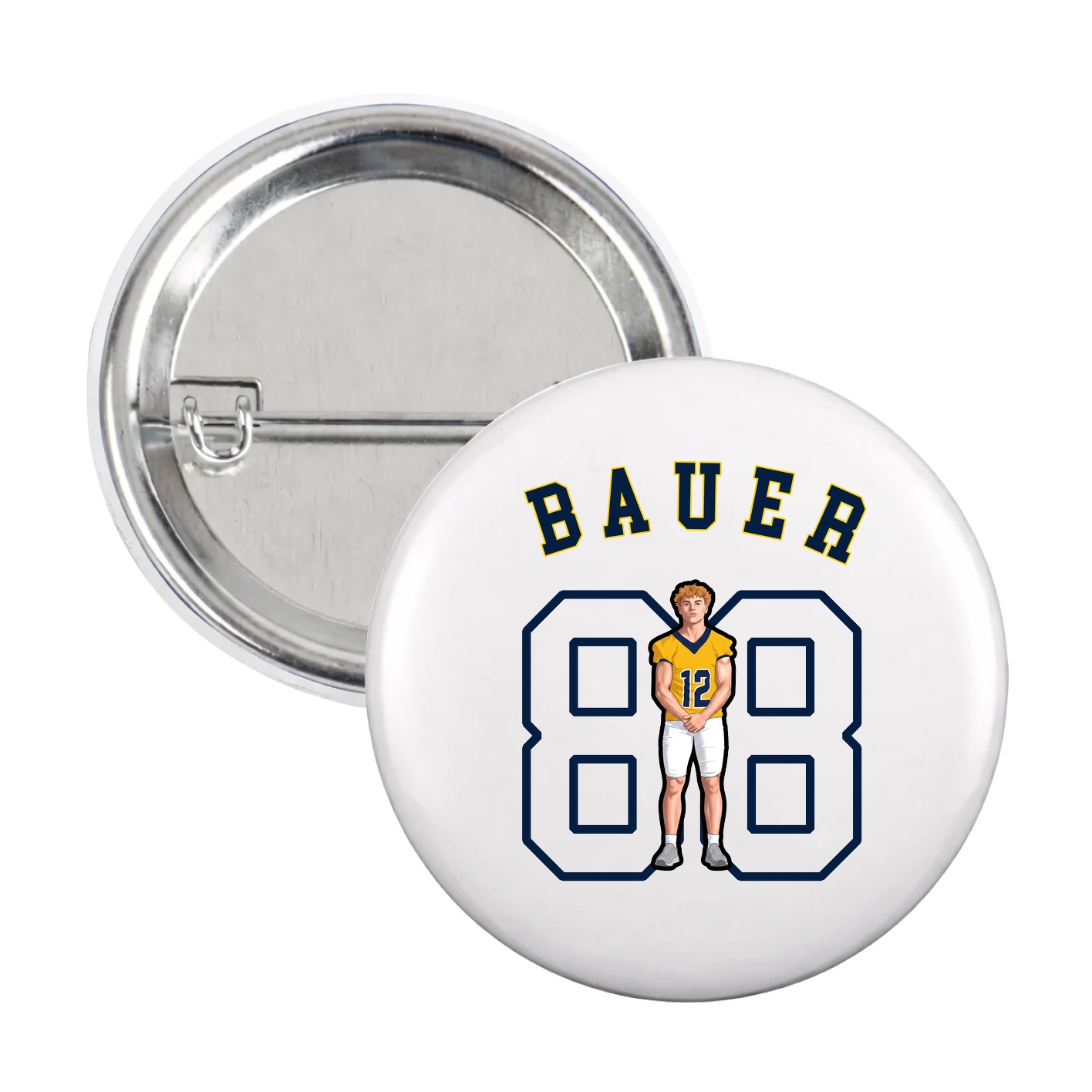 Game Day Button — Shirsey Arch in White