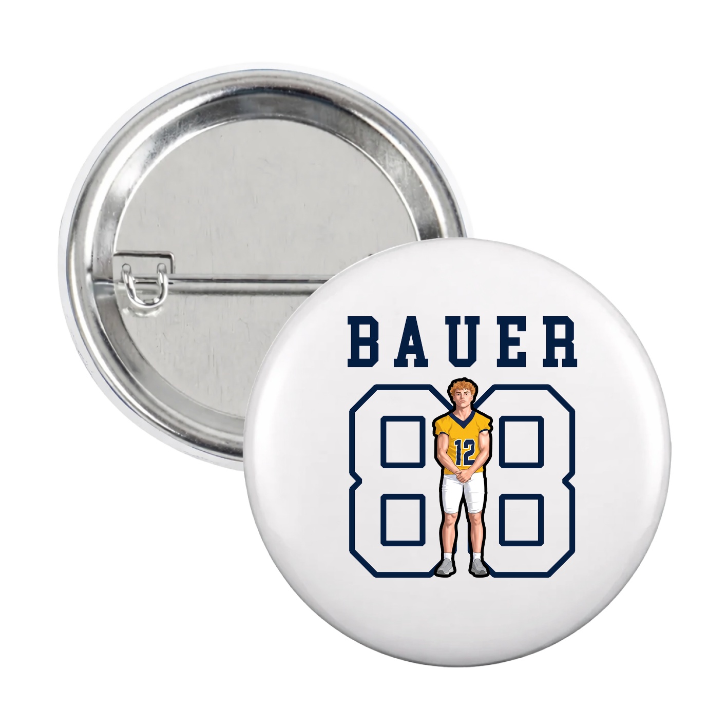 Game Day Button — Shirsey in White