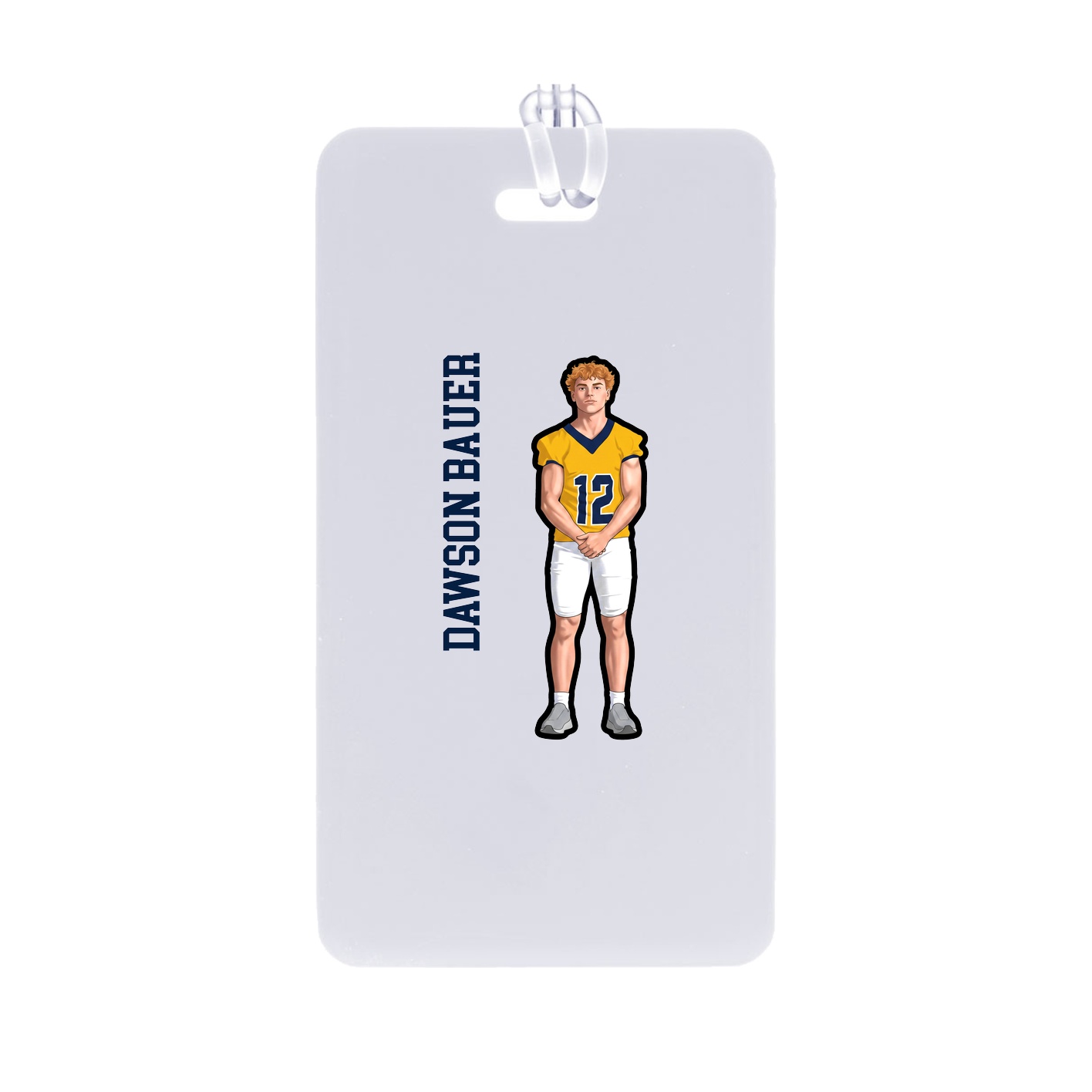 Bag Tag — Name Vertical in Classic